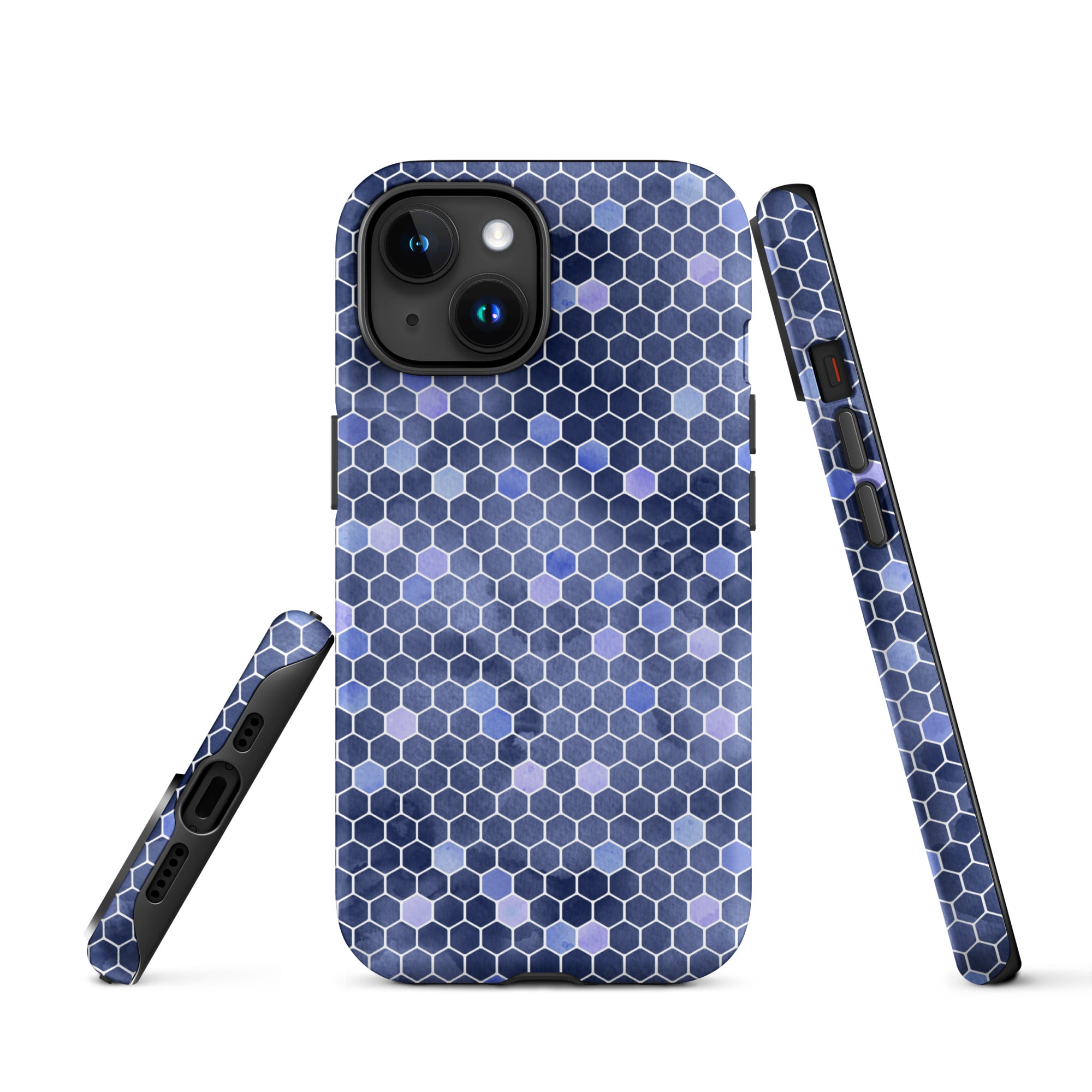 Tough Case for iPhone® Honeycomb Blue