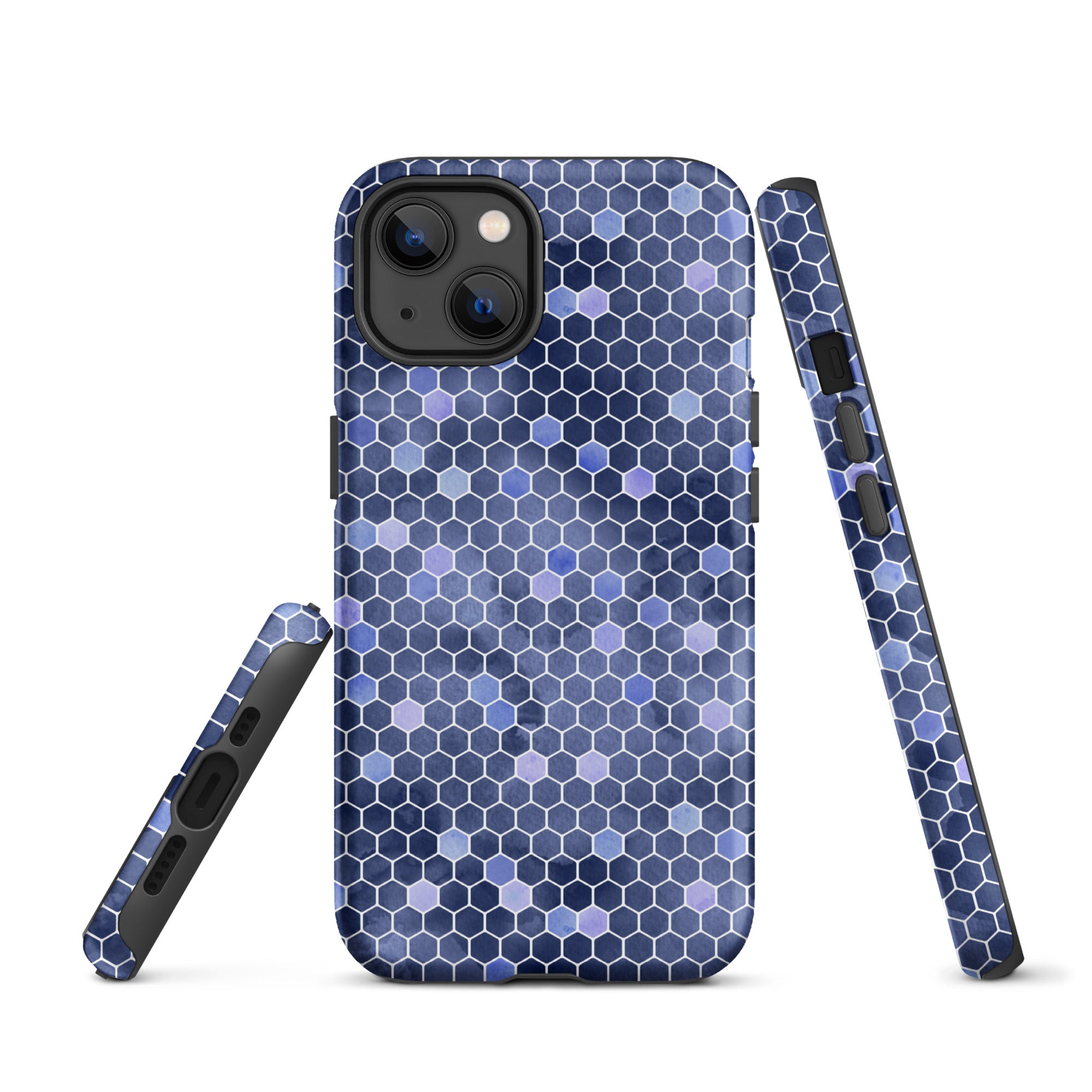 Tough Case for iPhone® Honeycomb Blue