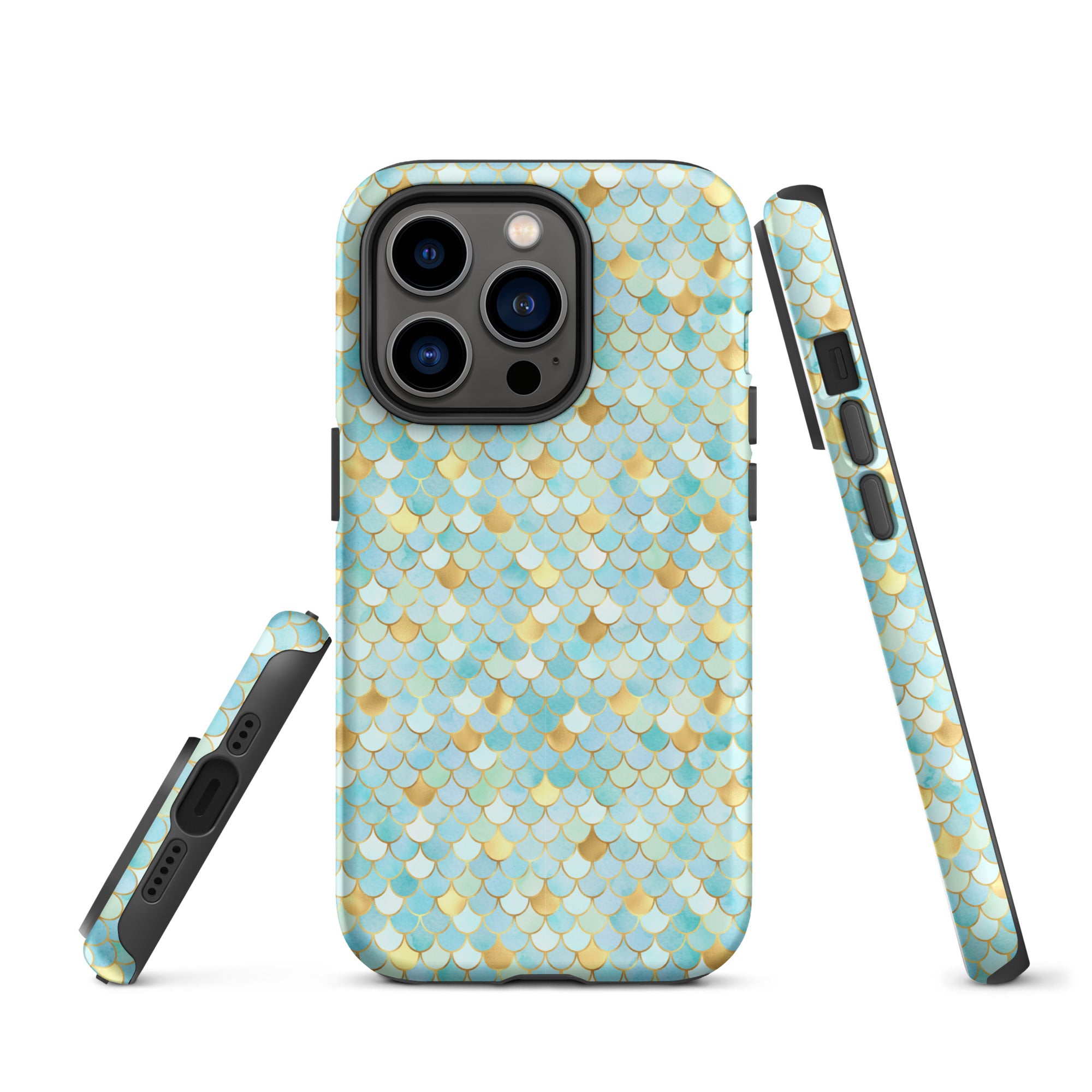 Tough Case for iPhone® Mermaid Skin Cyan