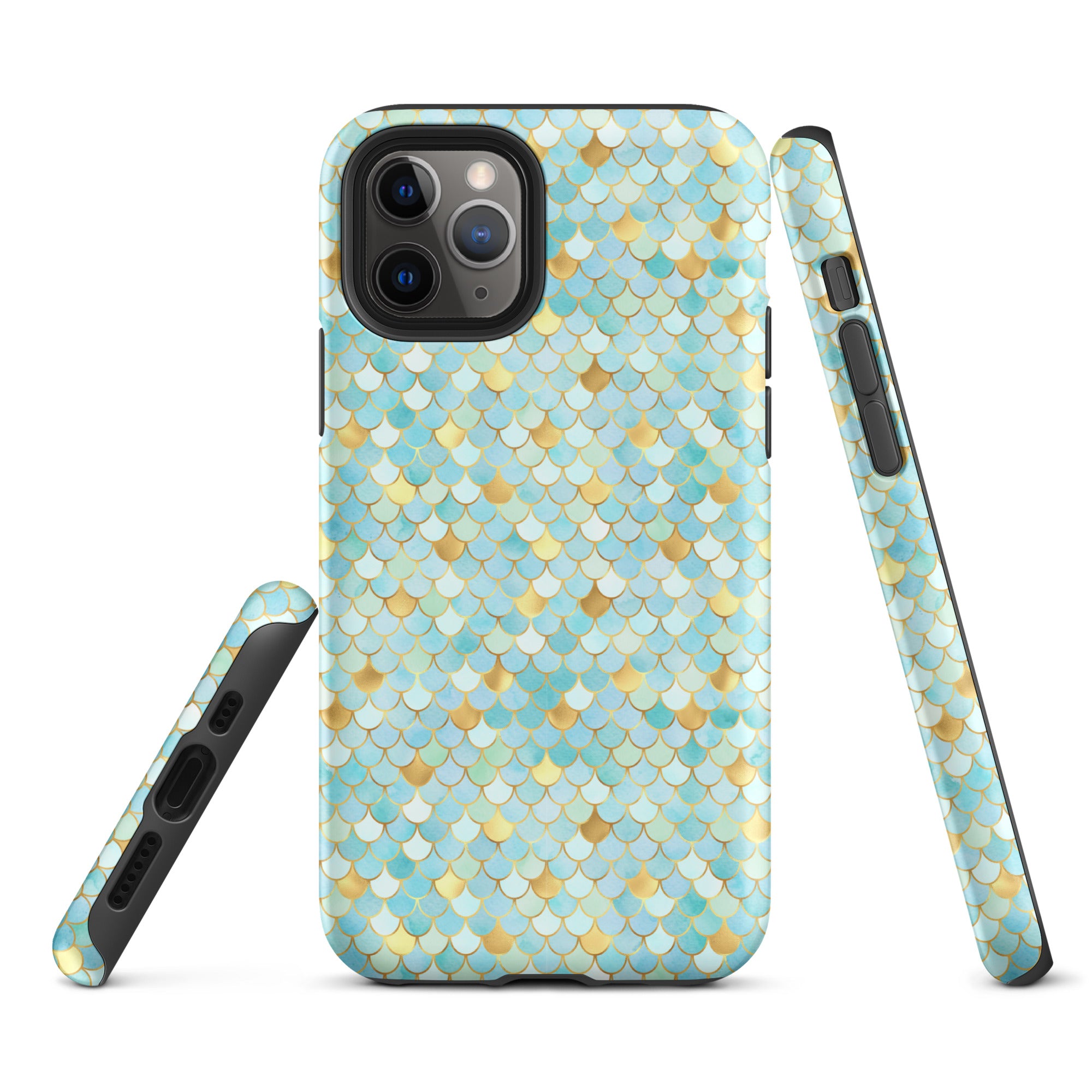 Tough Case for iPhone® Mermaid Skin Cyan