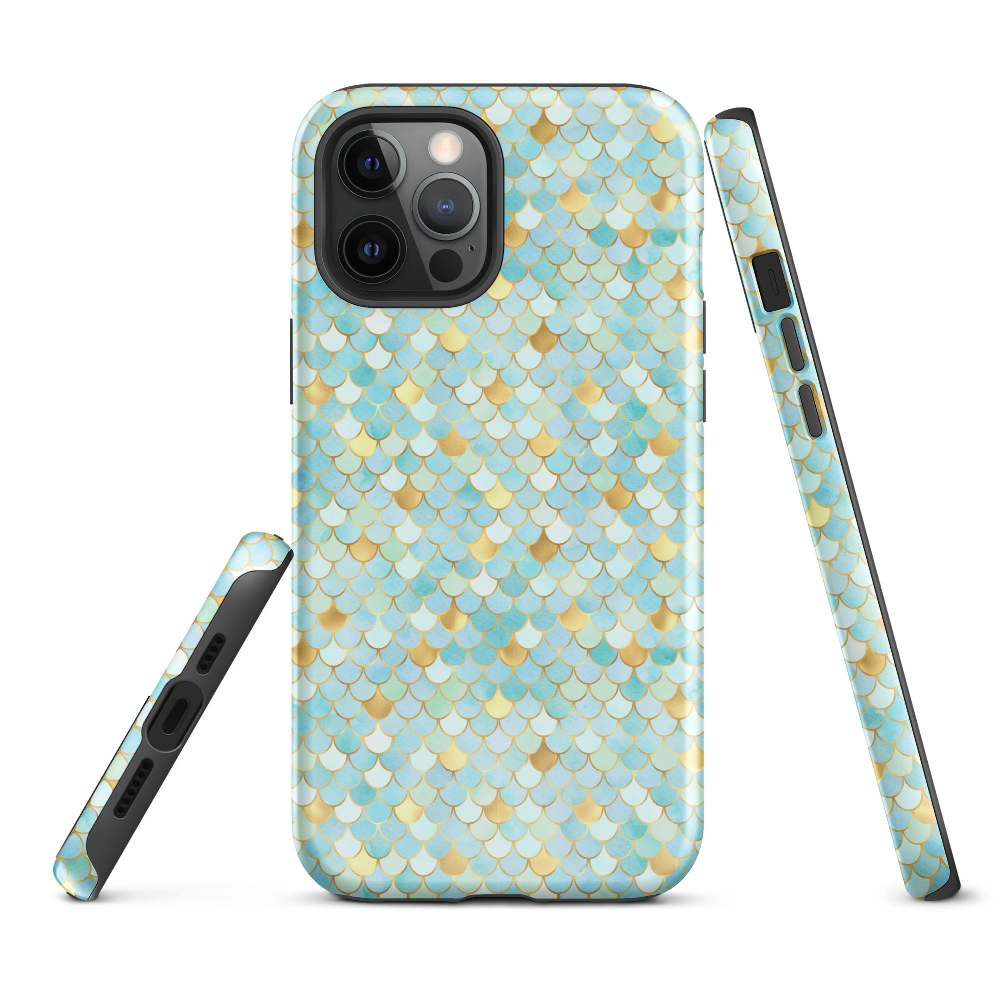Tough Case for iPhone® Mermaid Skin Cyan