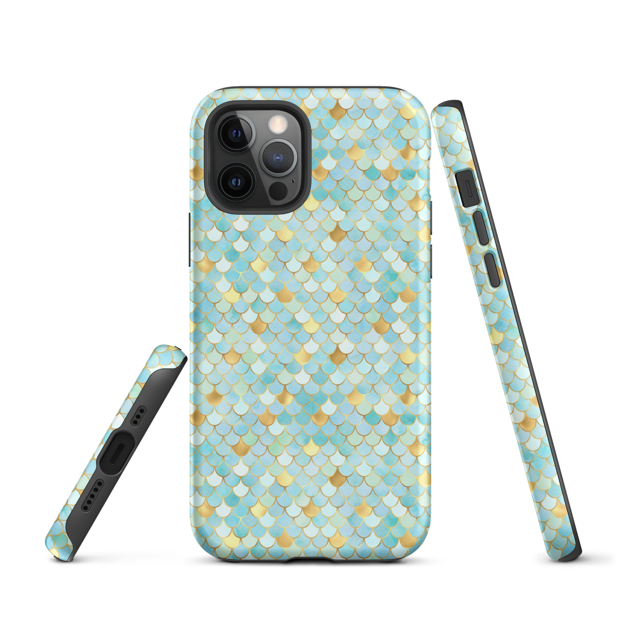Tough Case for iPhone® Mermaid Skin Cyan