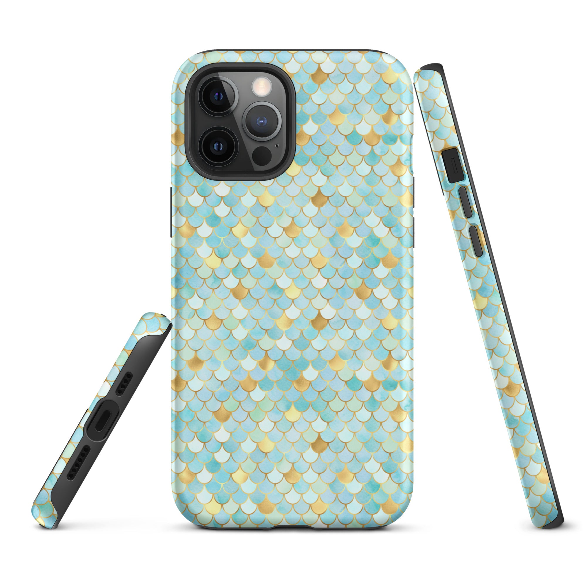 Tough Case for iPhone® Mermaid Skin Cyan
