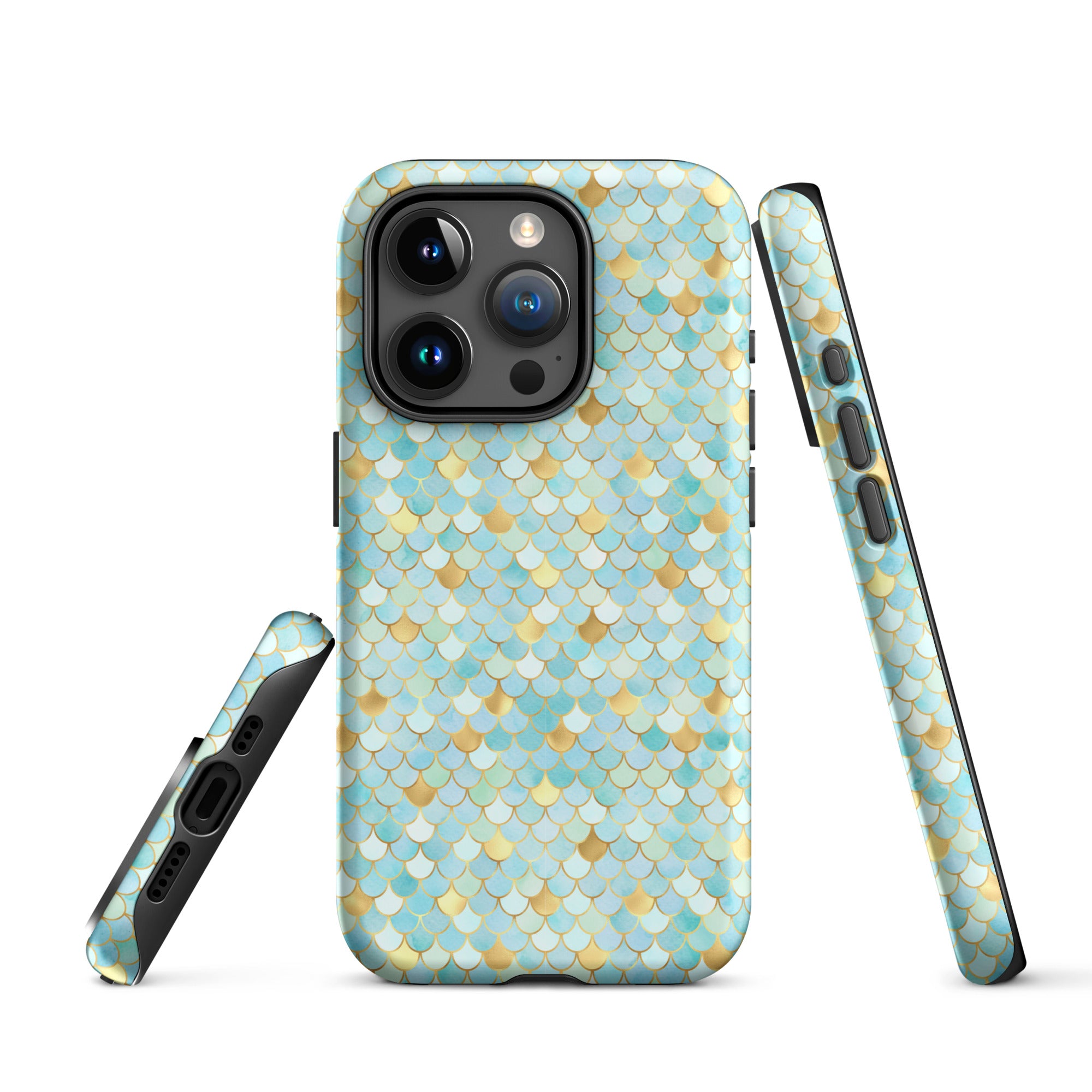 Tough Case for iPhone® Mermaid Skin Cyan
