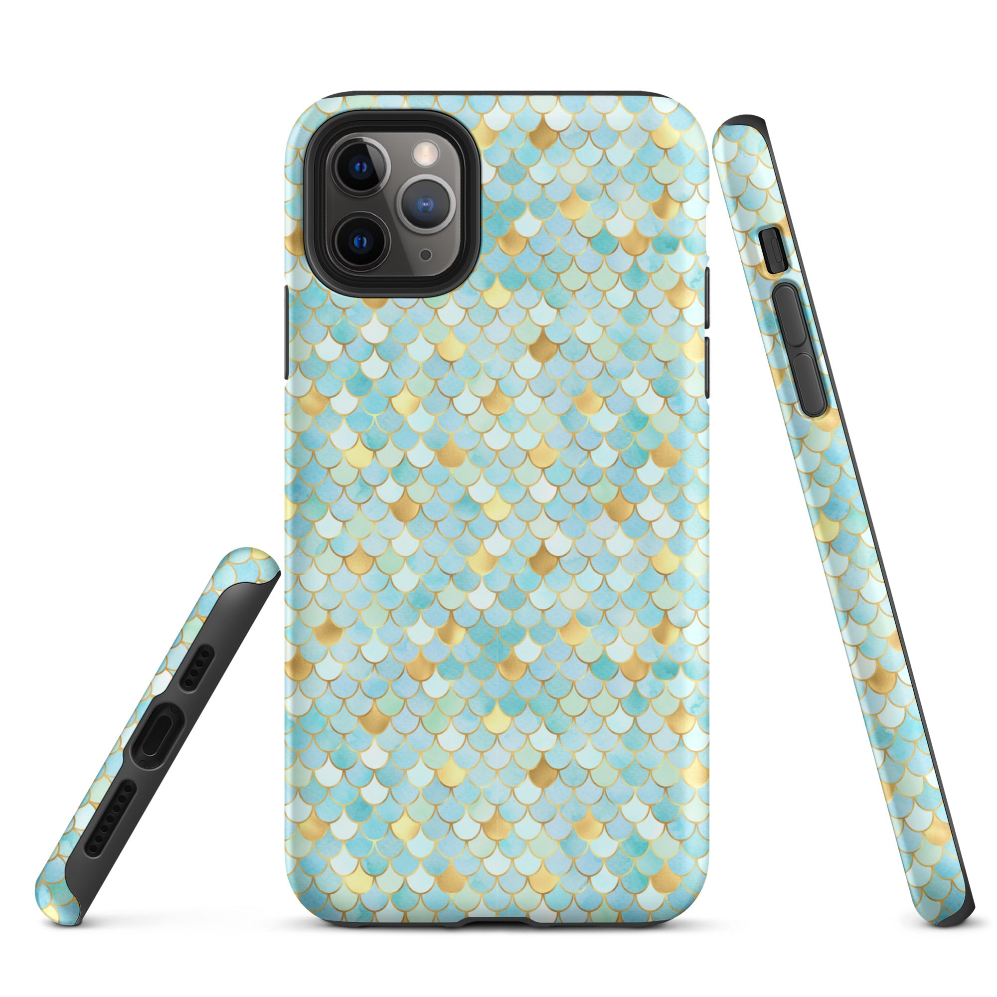 Tough Case for iPhone® Mermaid Skin Cyan