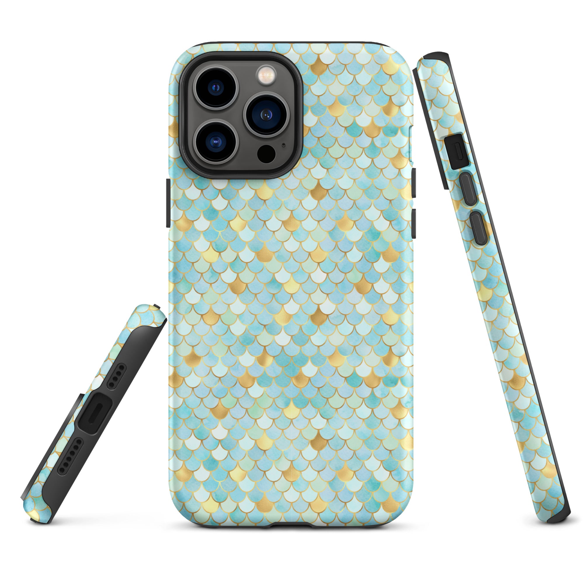 Tough Case for iPhone® Mermaid Skin Cyan
