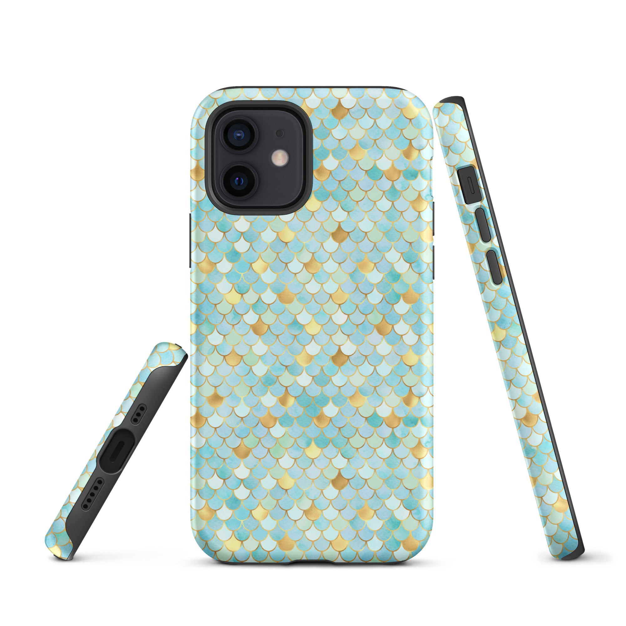 Tough Case for iPhone® Mermaid Skin Cyan