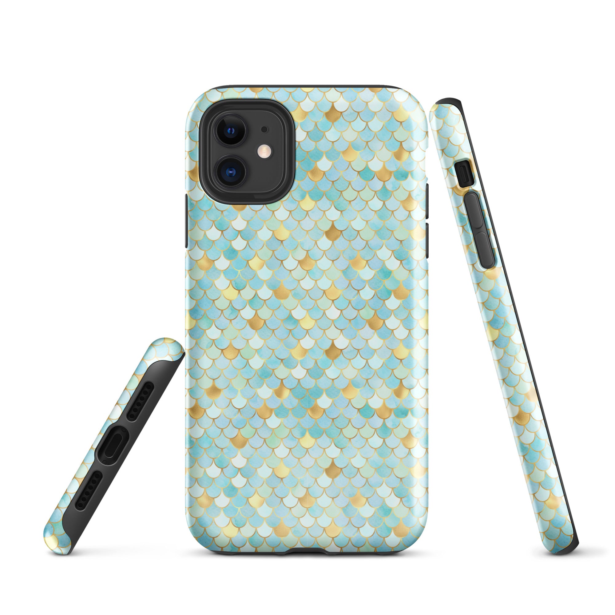 Tough Case for iPhone® Mermaid Skin Cyan