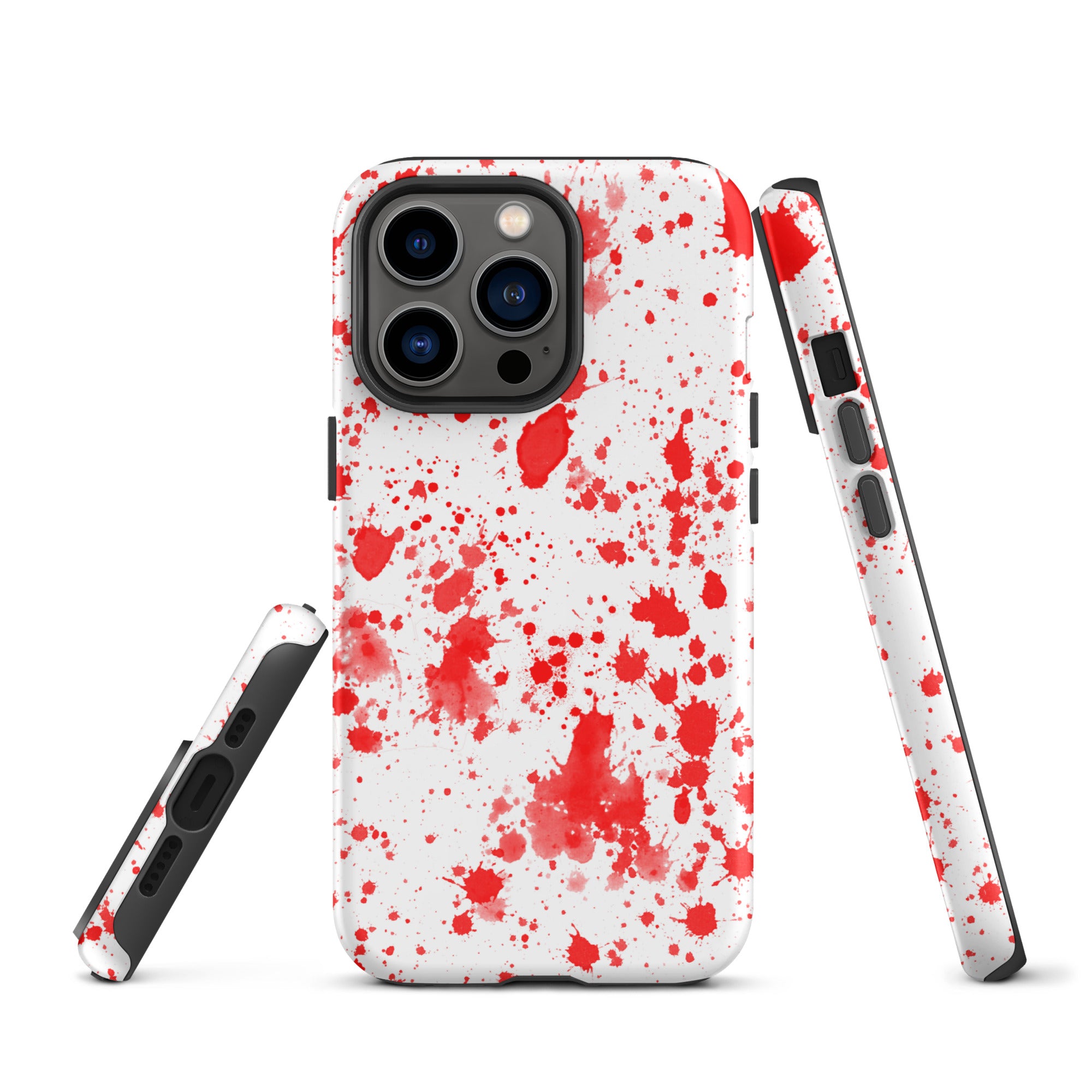 Tough Case for iPhone® Paint Splatter Red