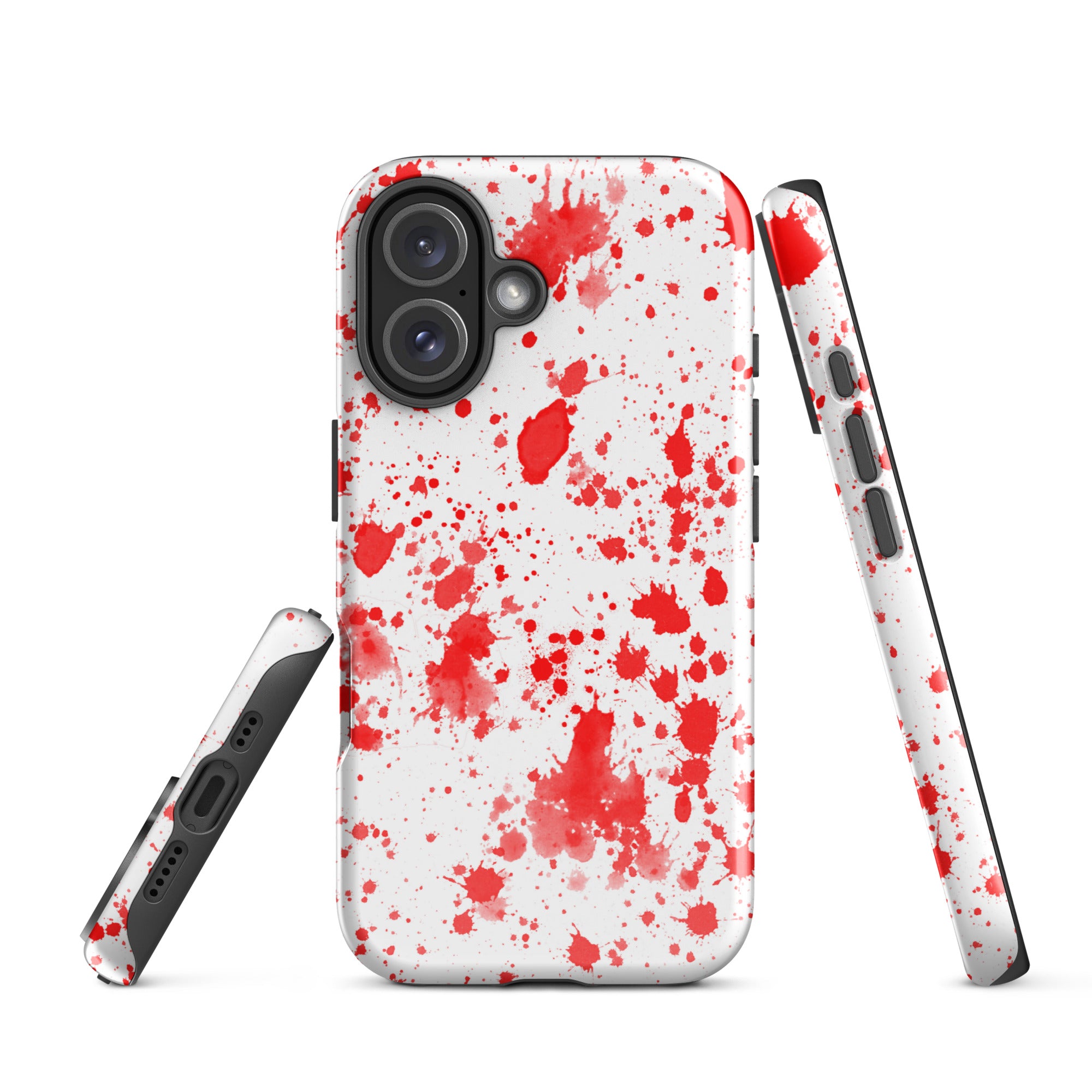 Tough Case for iPhone® Paint Splatter Red
