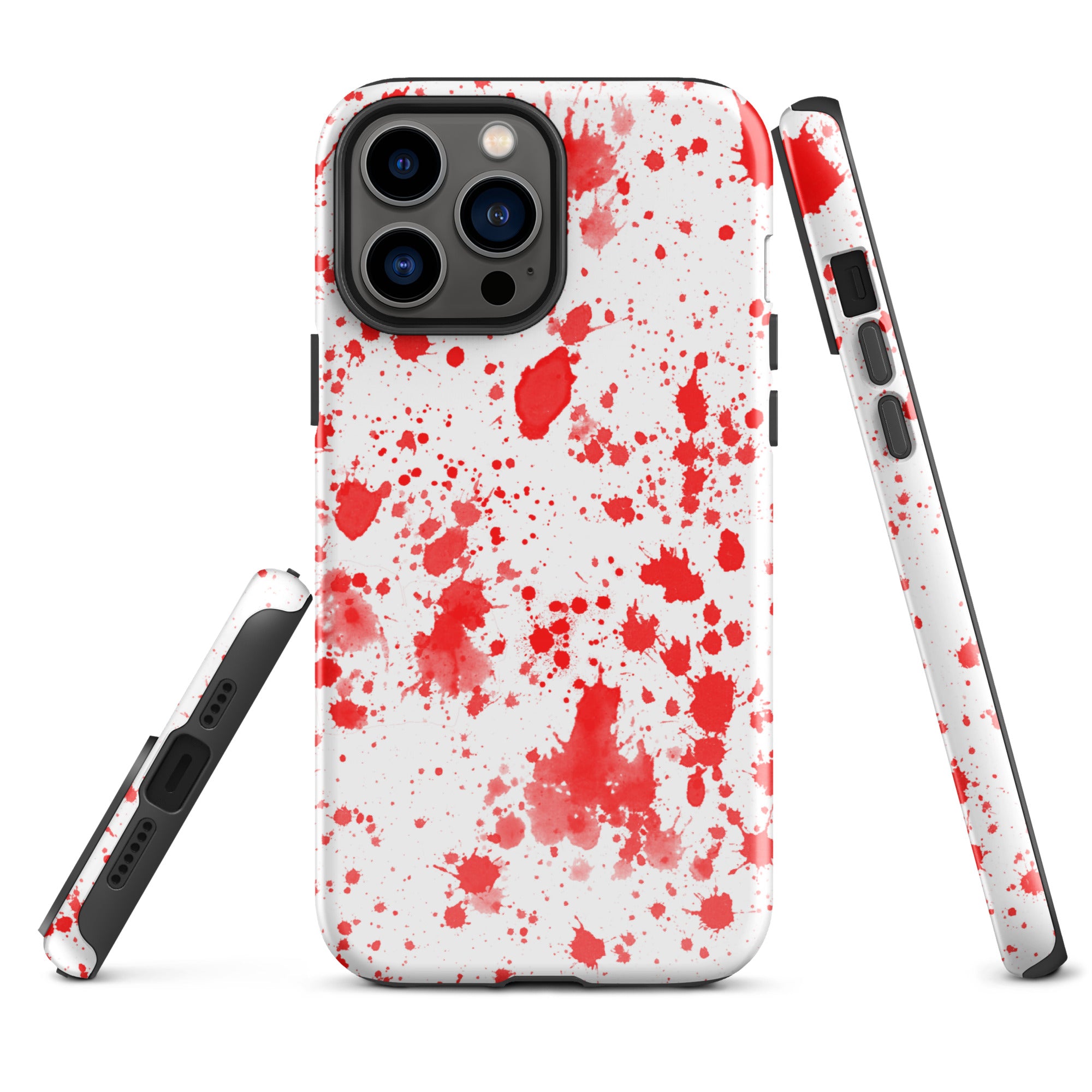 Tough Case for iPhone® Paint Splatter Red