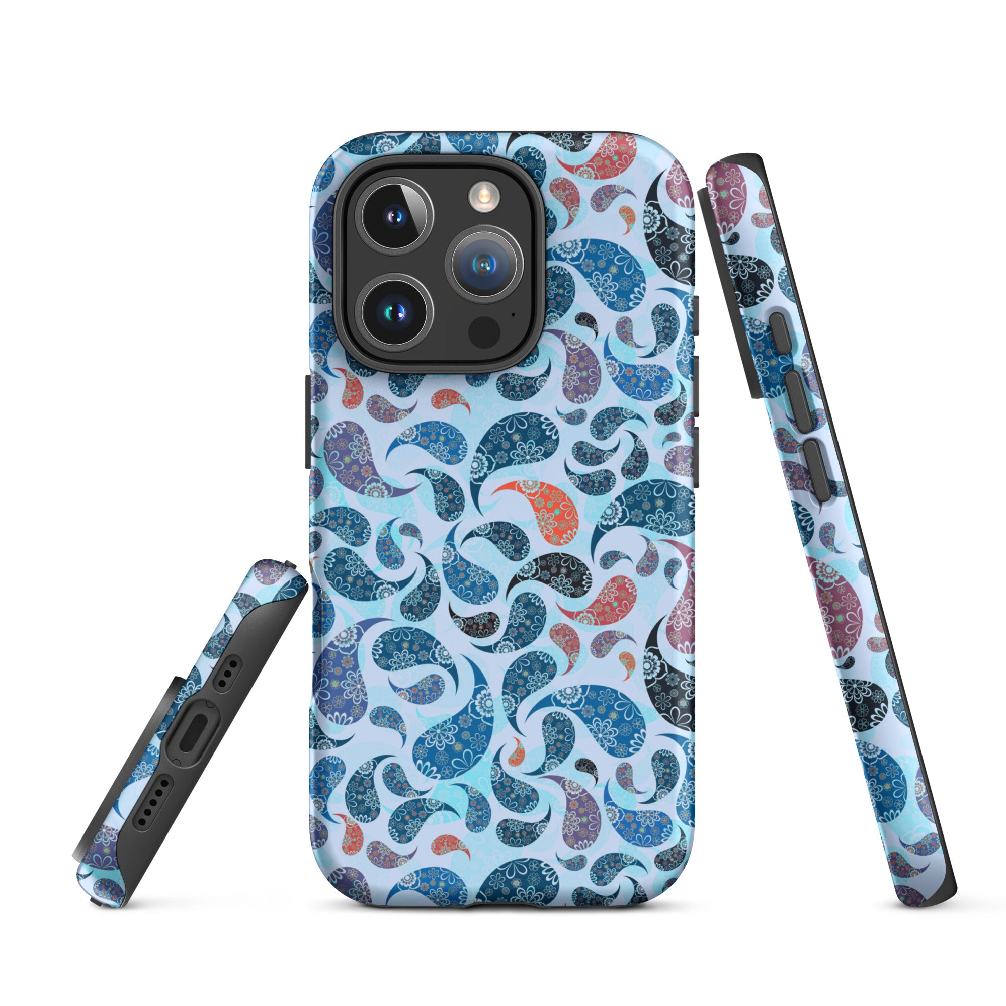 Tough Case for iPhone® Paisley Blue