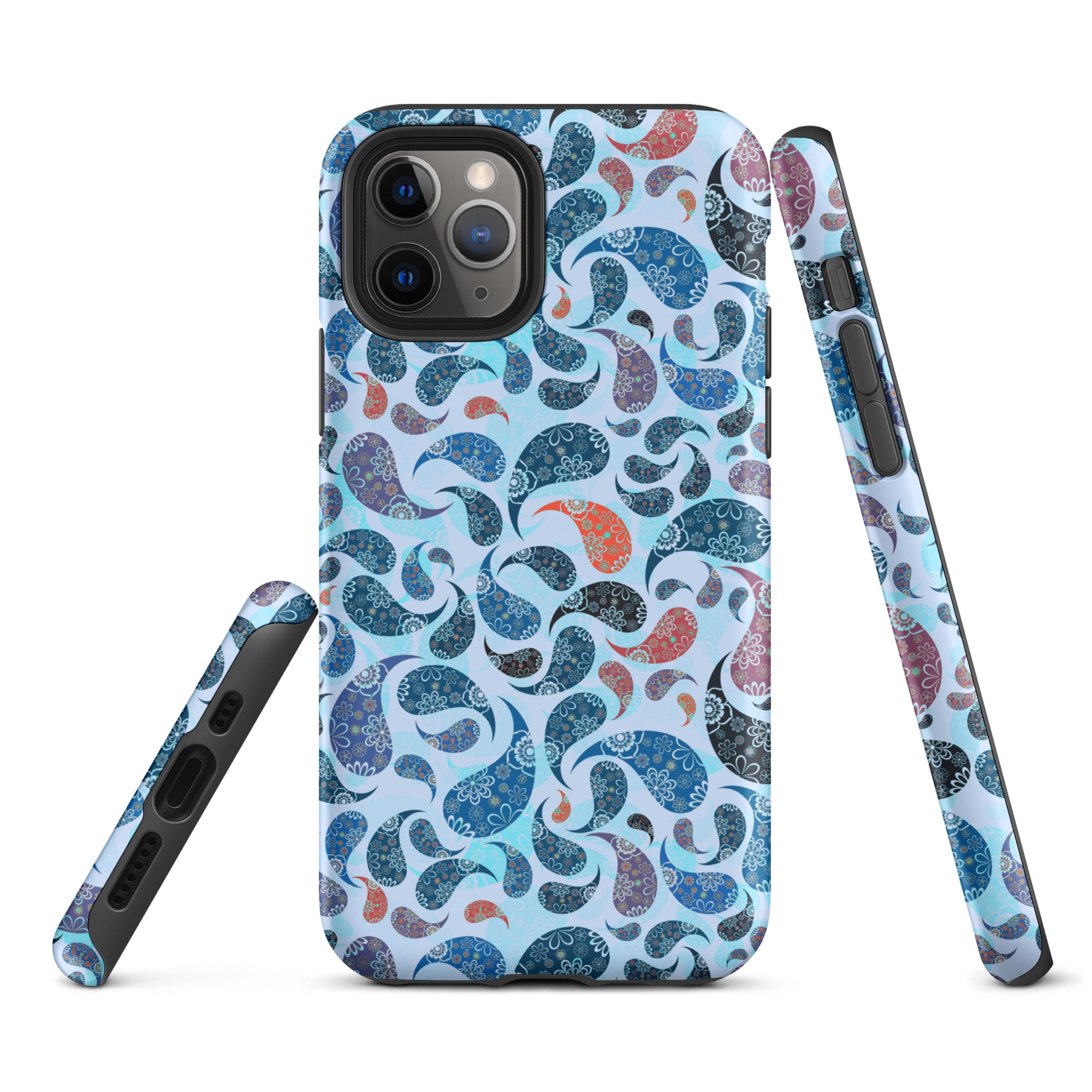 Tough Case for iPhone® Paisley Blue