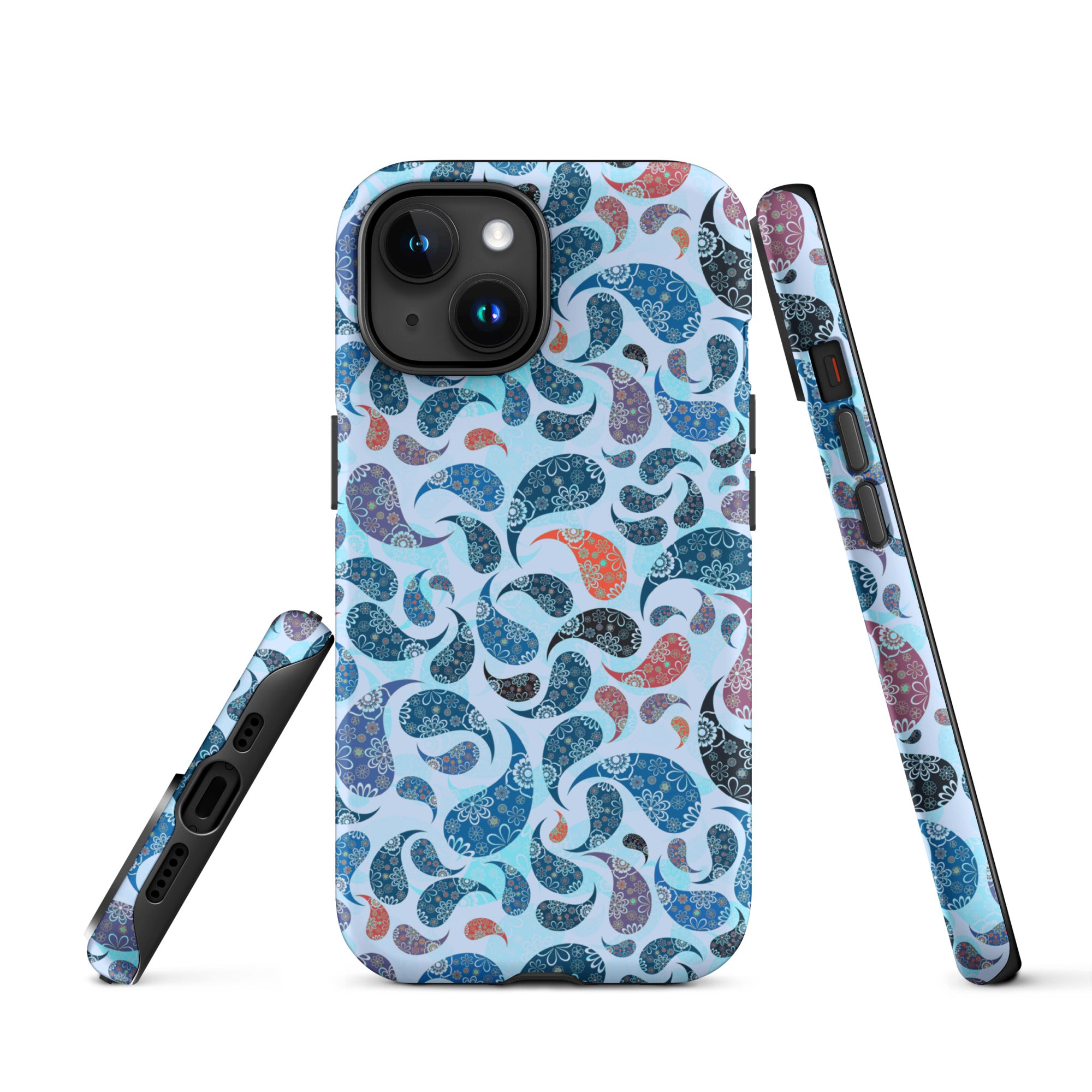 Tough Case for iPhone® Paisley Blue