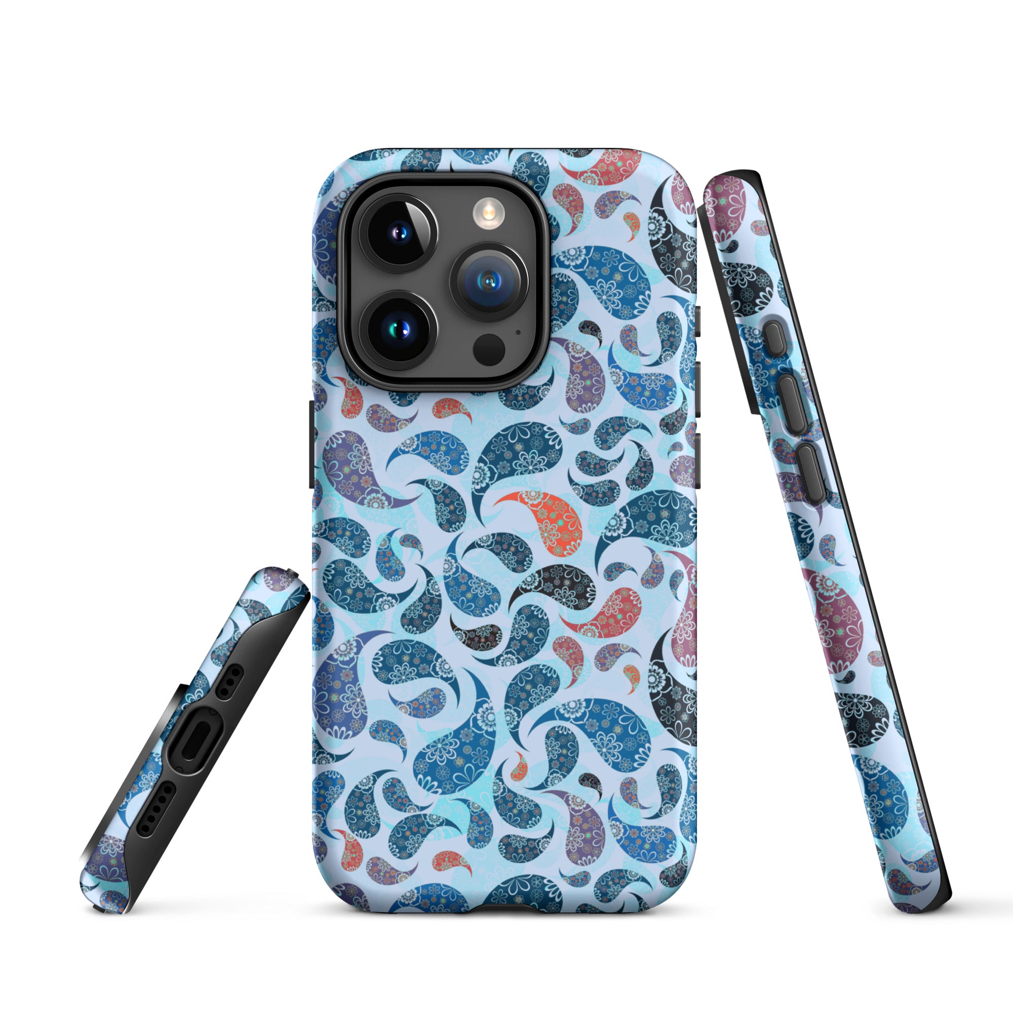 Tough Case for iPhone® Paisley Blue