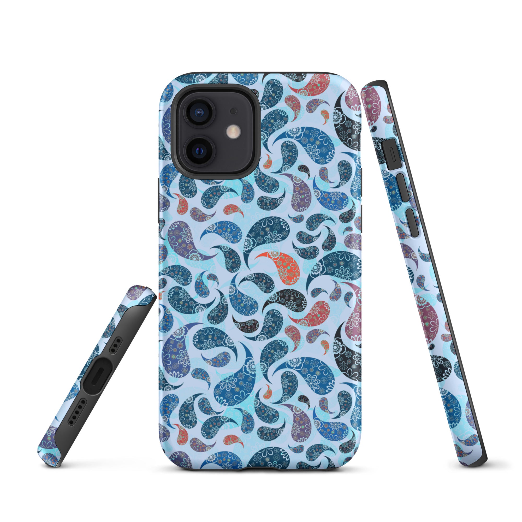 Tough Case for iPhone® Paisley Blue