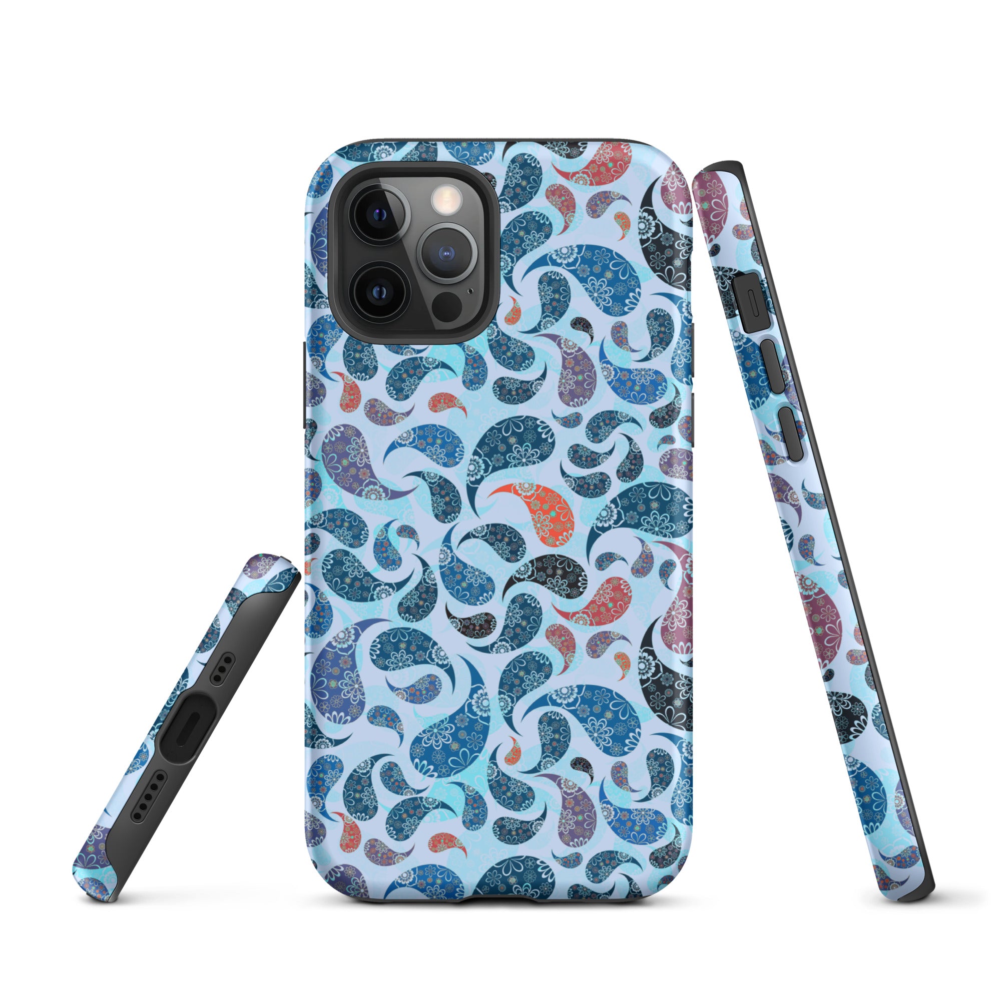 Tough Case for iPhone® Paisley Blue