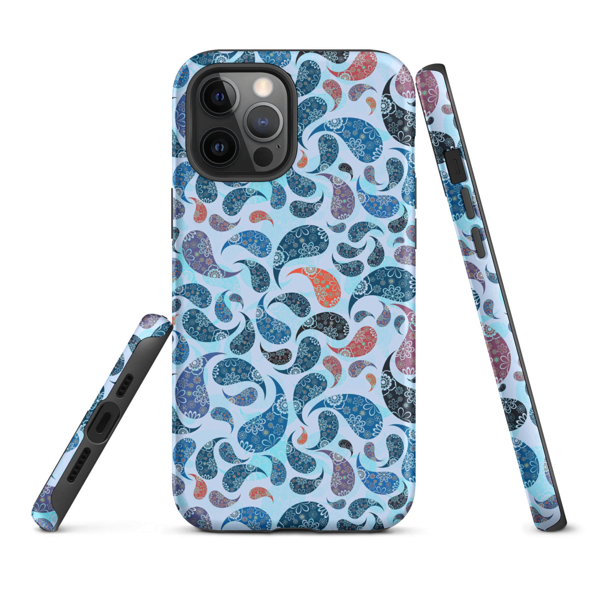 Tough Case for iPhone® Paisley Blue