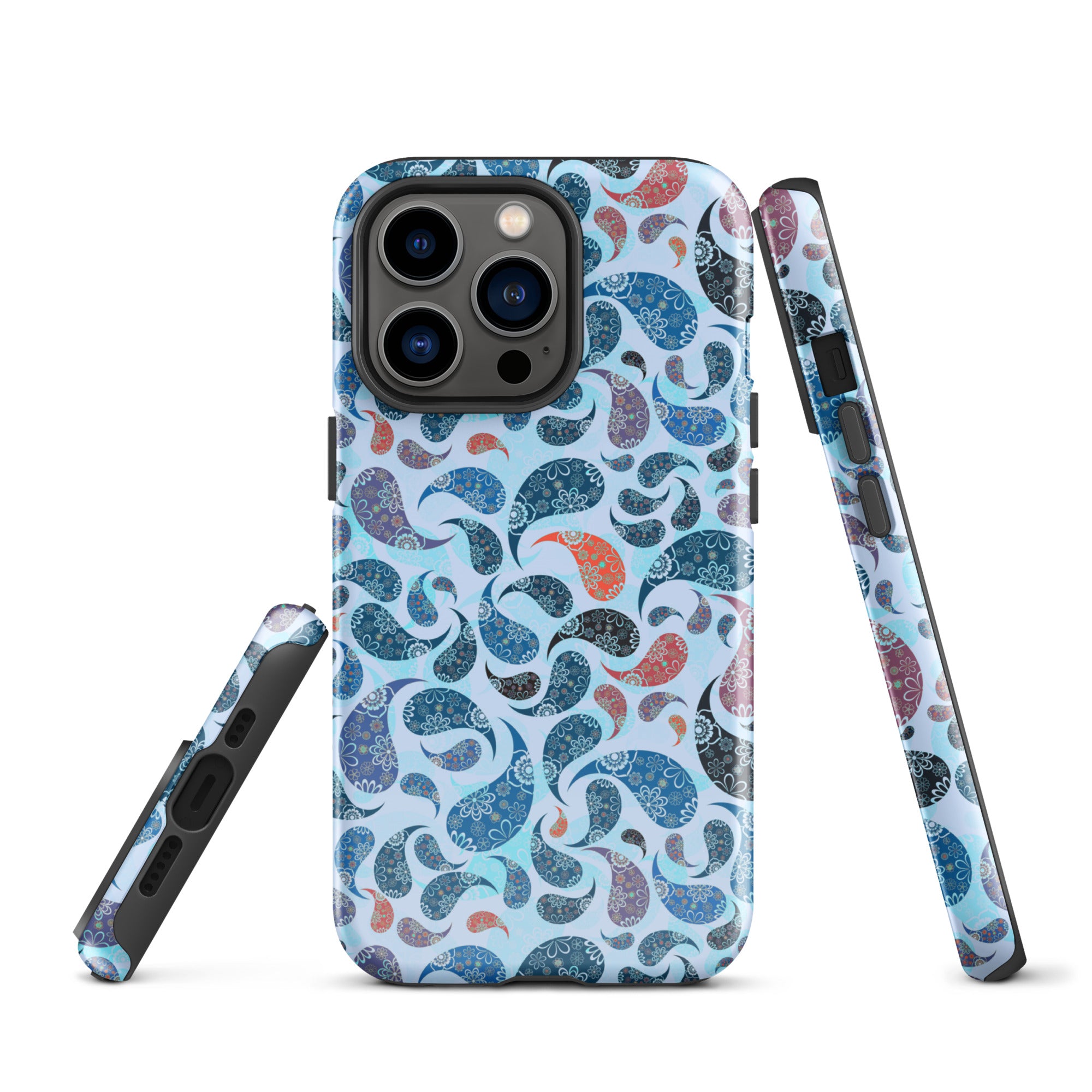 Tough Case for iPhone® Paisley Blue