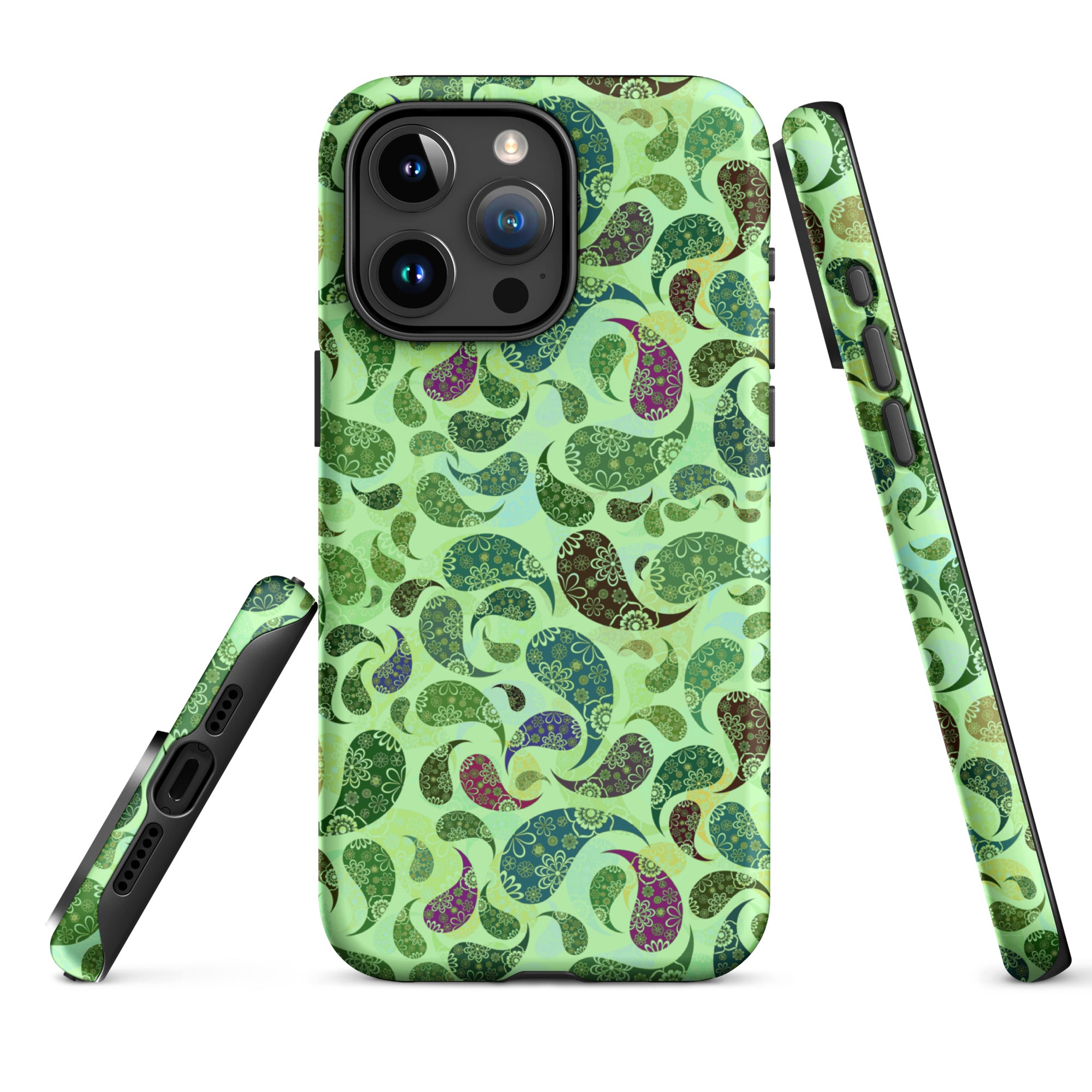 Tough Case for iPhone® Paisley Green