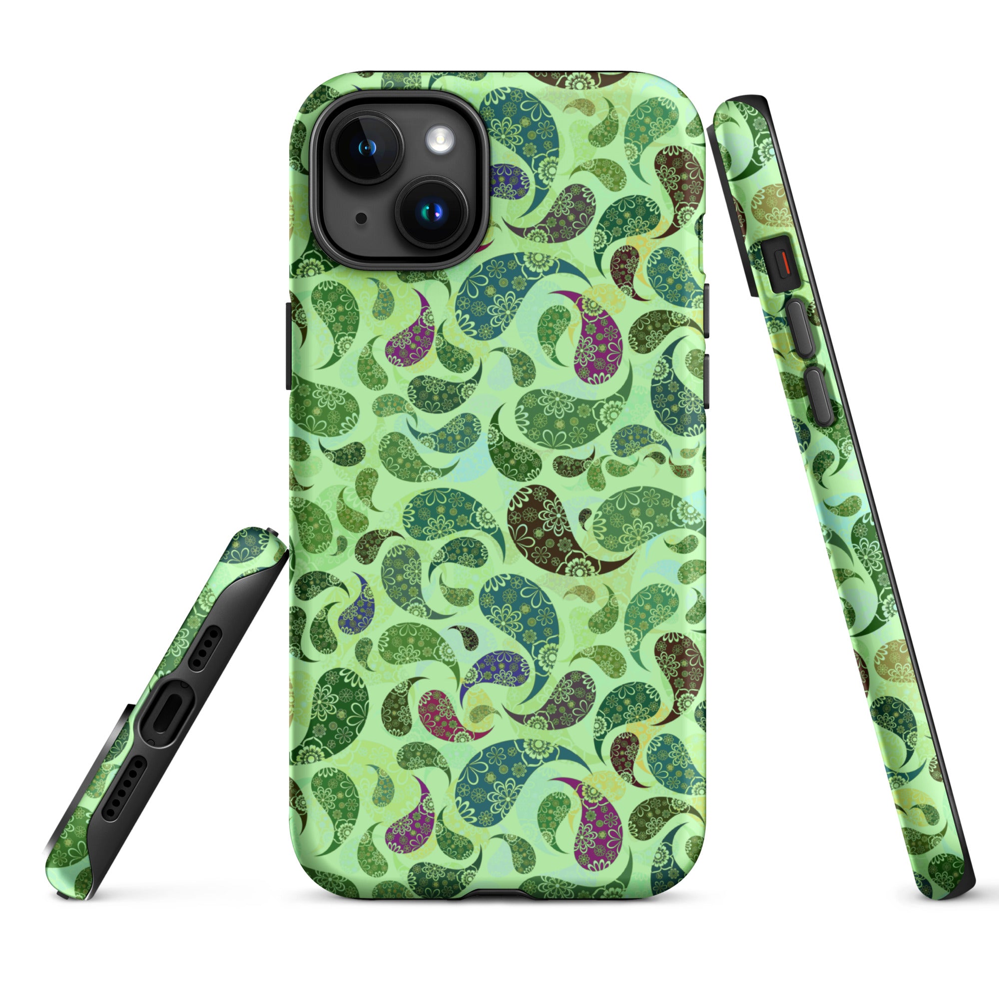 Tough Case for iPhone® Paisley Green
