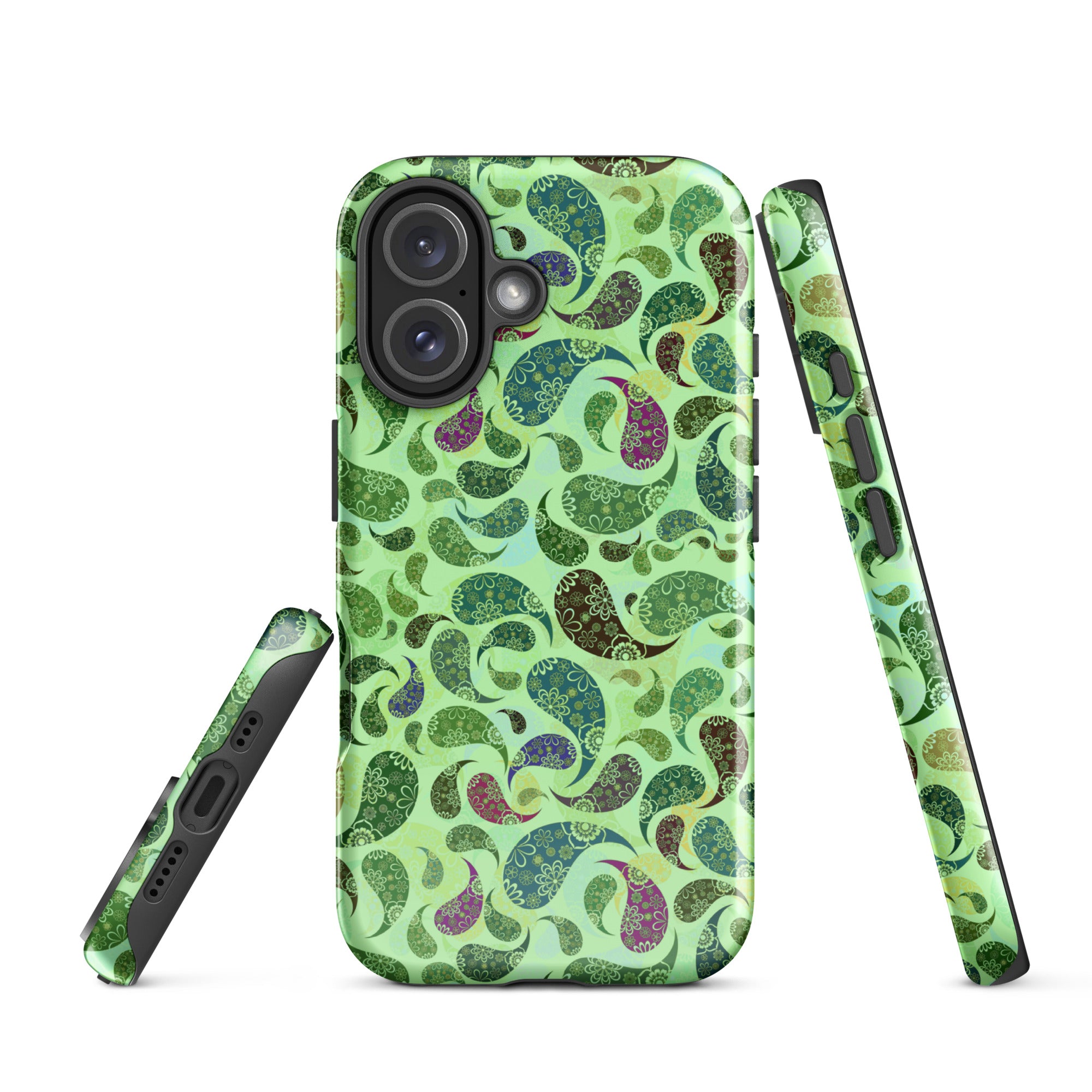Tough Case for iPhone® Paisley Green