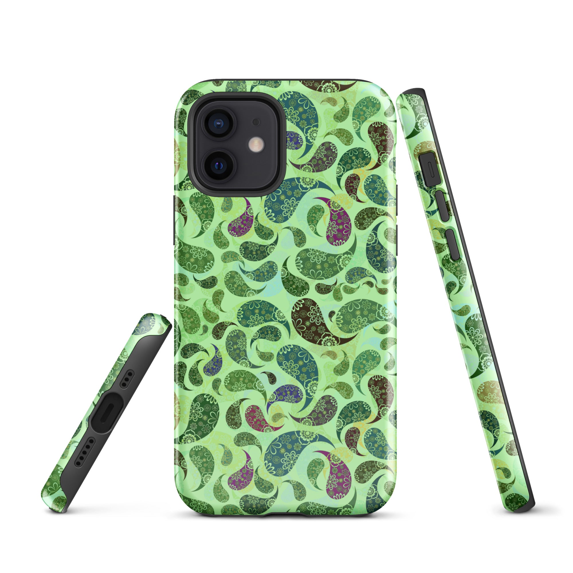 Tough Case for iPhone® Paisley Green