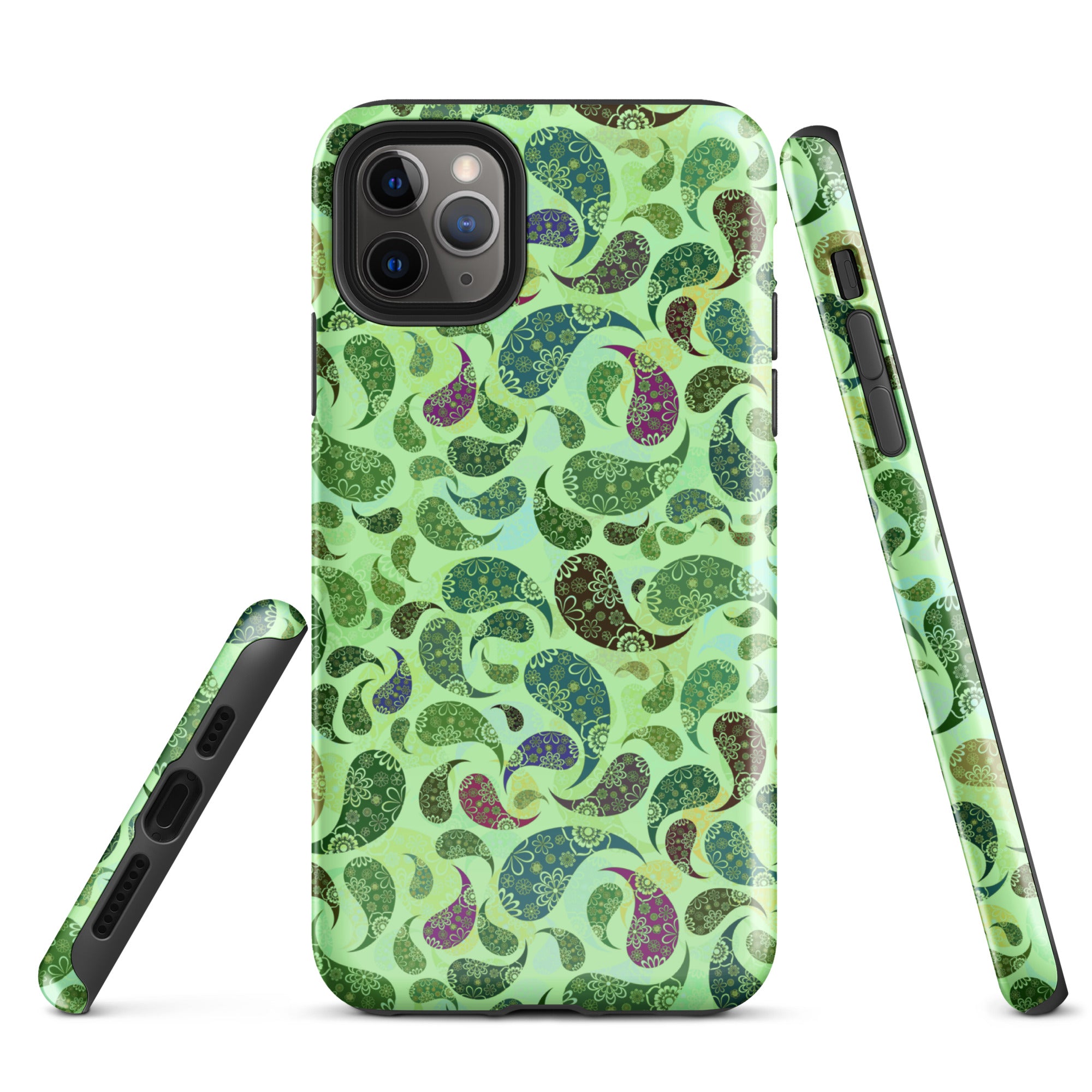 Tough Case for iPhone® Paisley Green