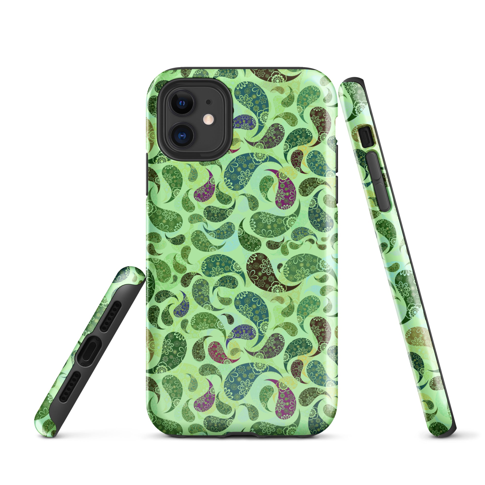 Tough Case for iPhone® Paisley Green