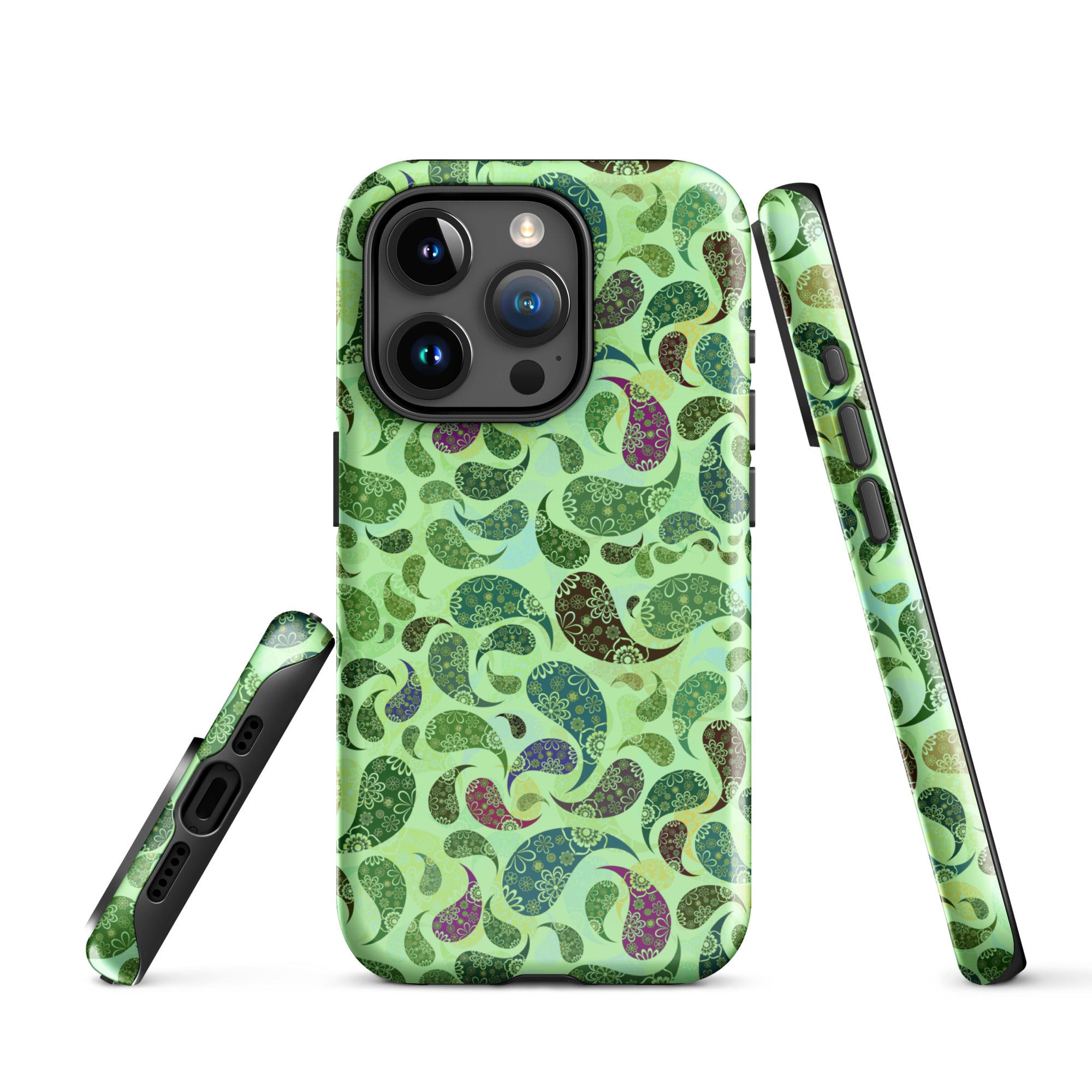 Tough Case for iPhone® Paisley Green