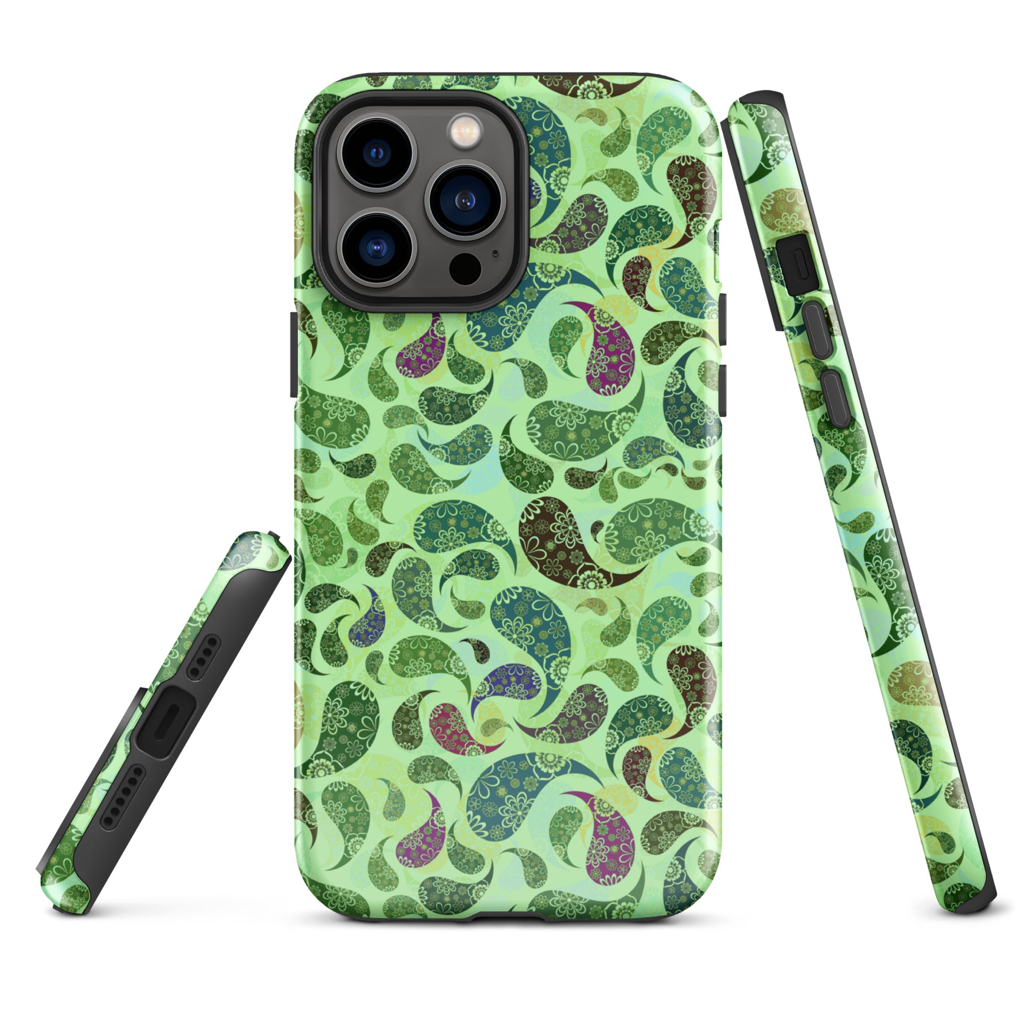 Tough Case for iPhone® Paisley Green