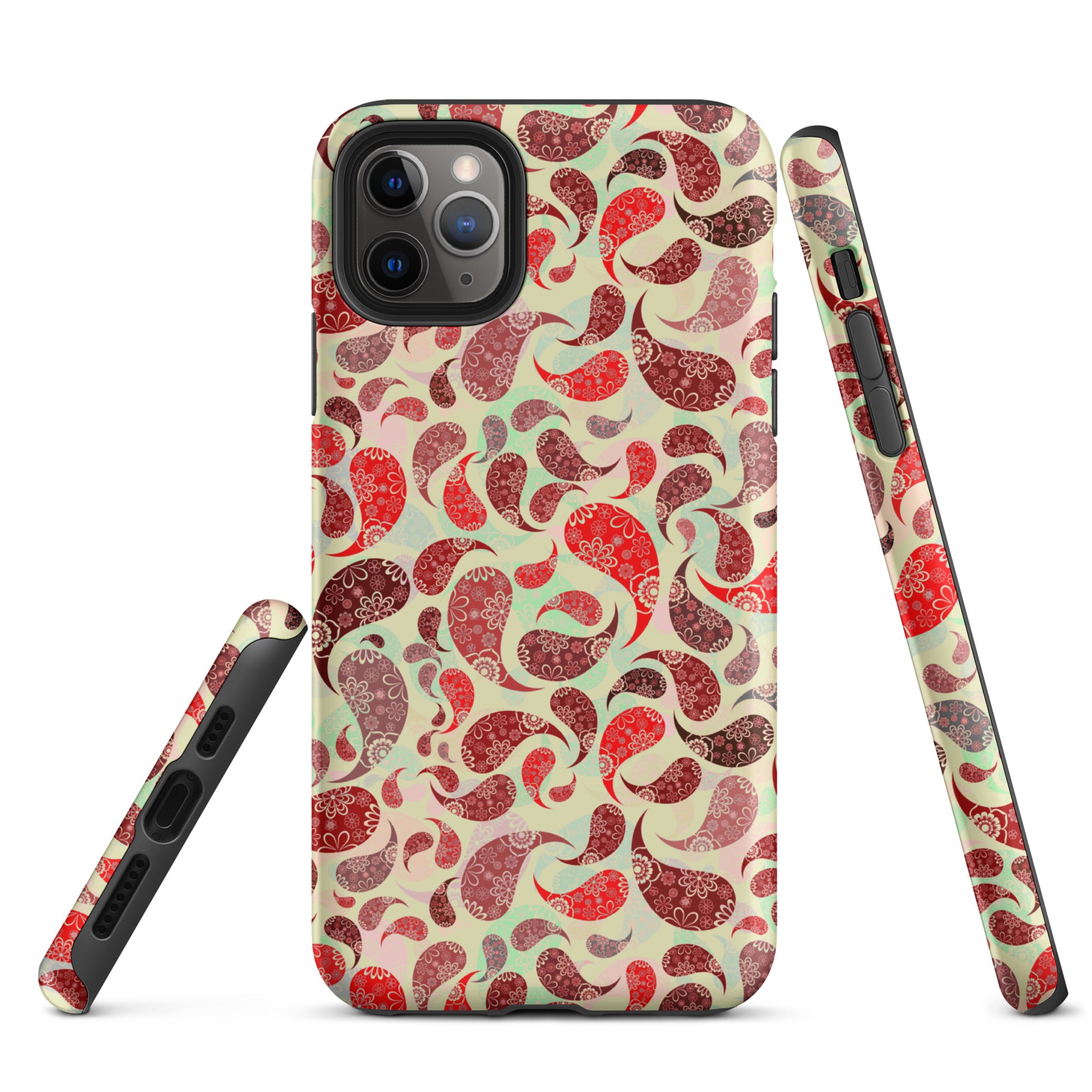 Tough Case for iPhone® Paisley Red