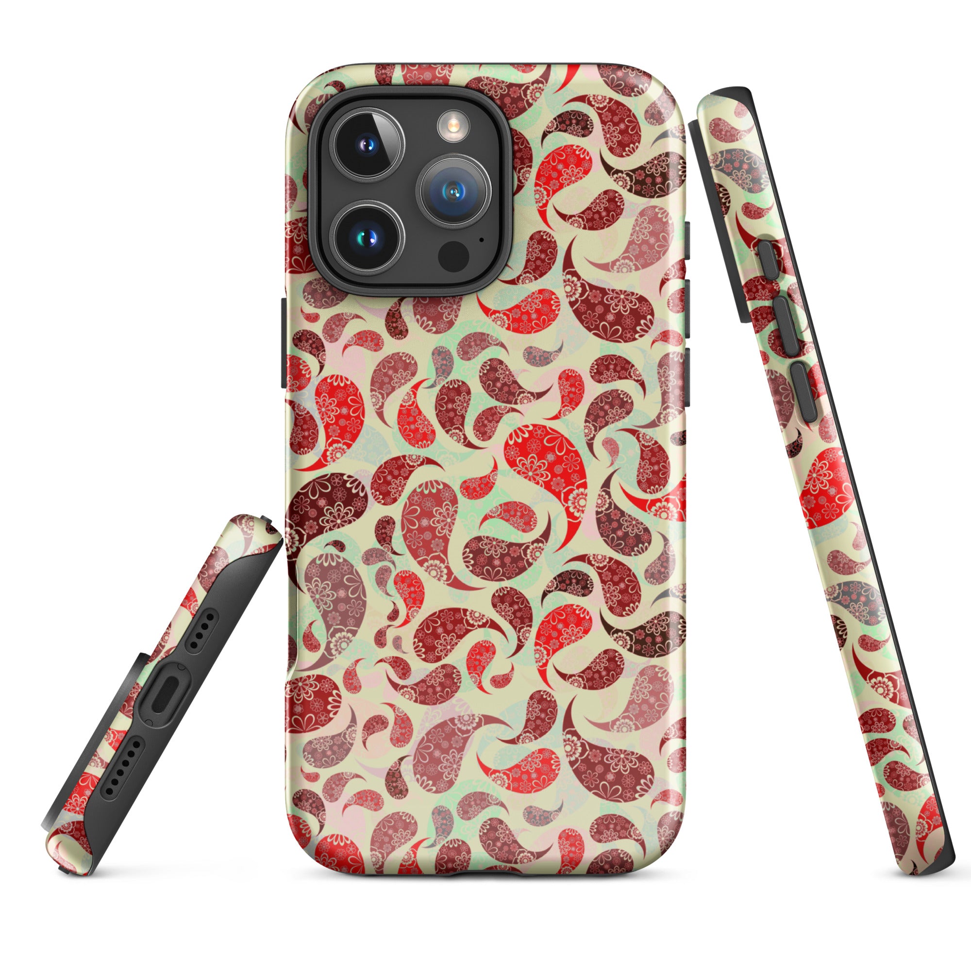 Tough Case for iPhone® Paisley Red