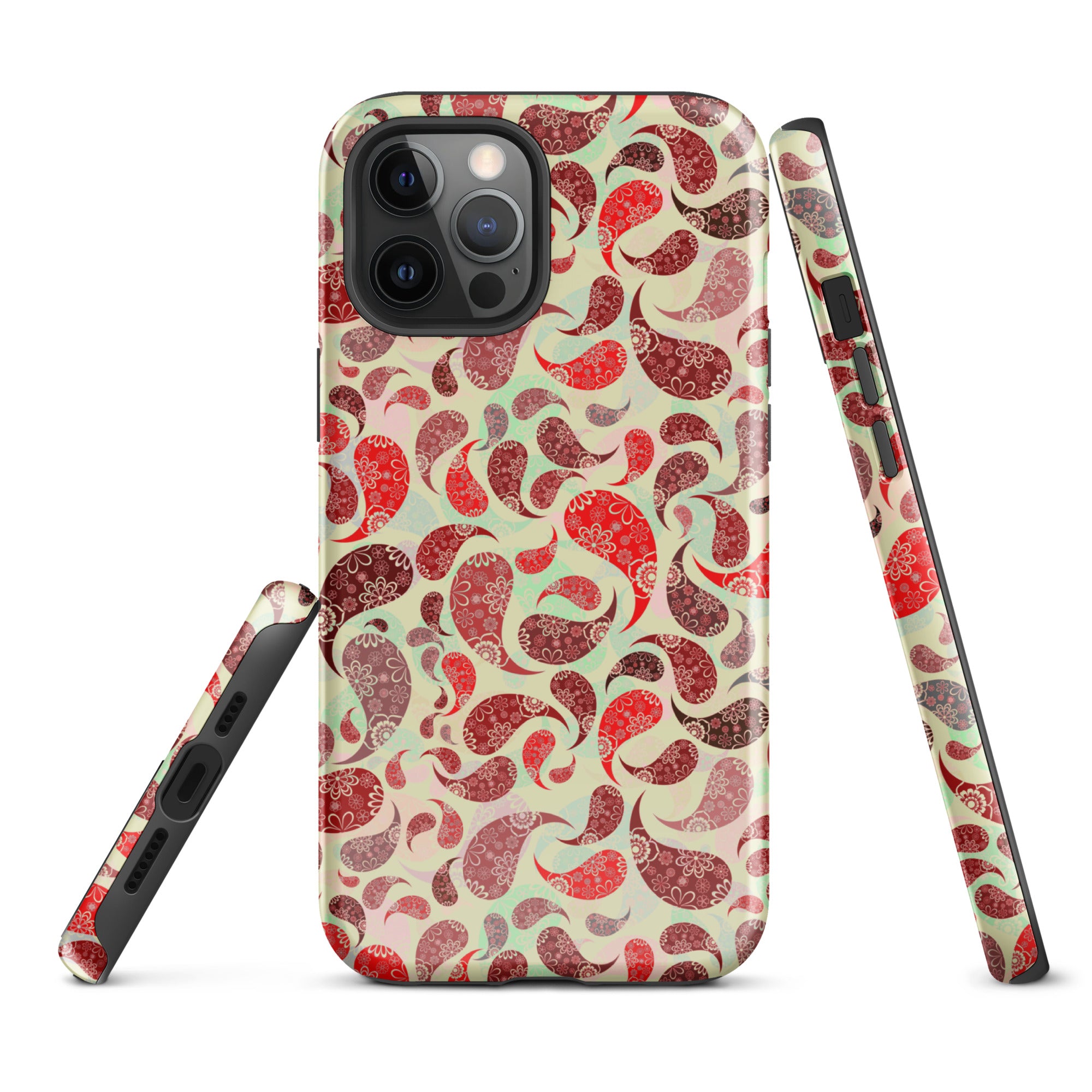 Tough Case for iPhone® Paisley Red