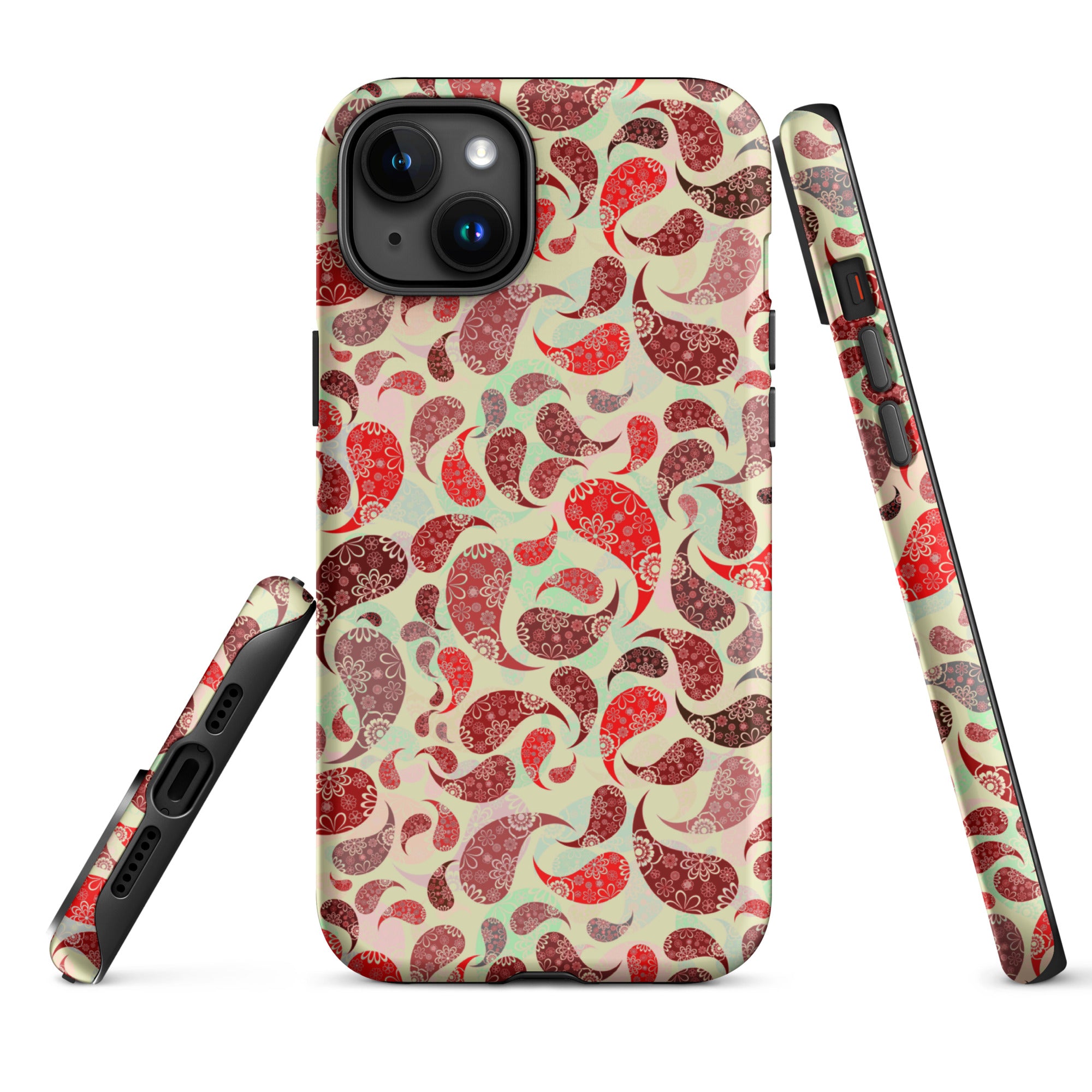 Tough Case for iPhone® Paisley Red