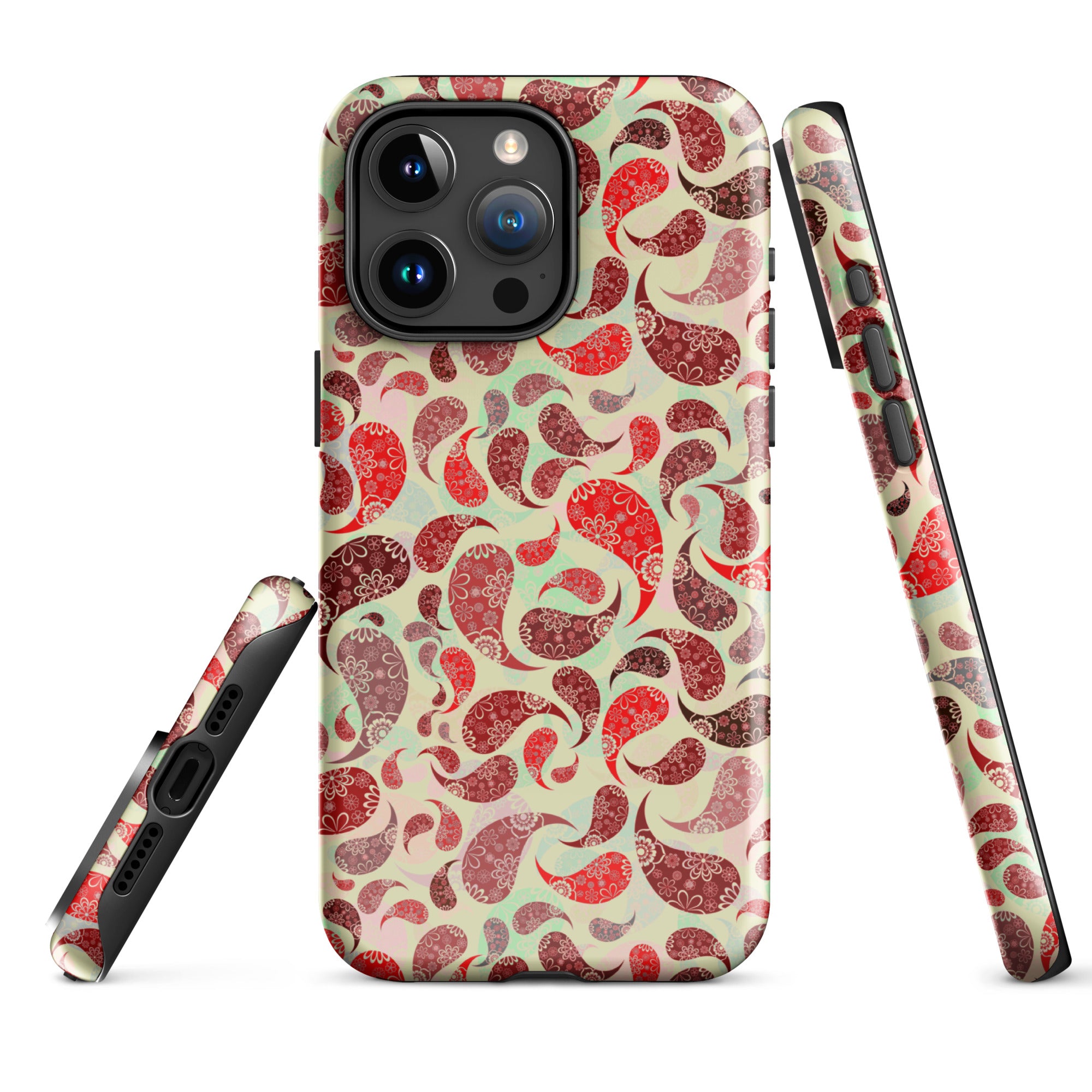 Tough Case for iPhone® Paisley Red