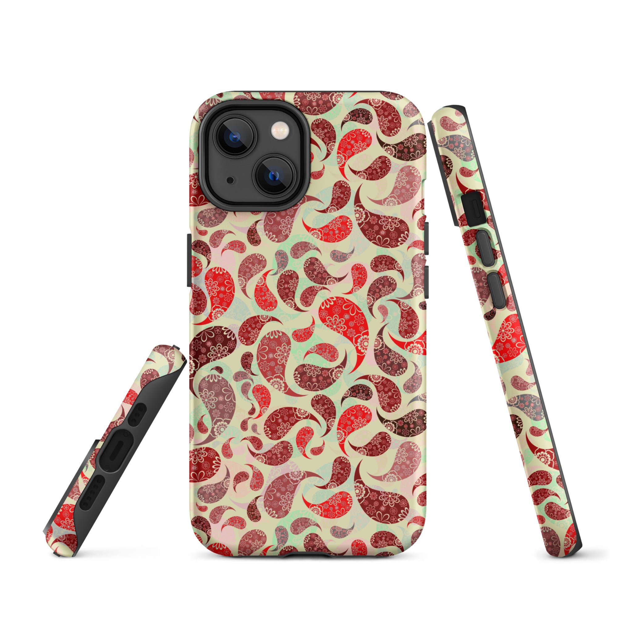 Tough Case for iPhone® Paisley Red