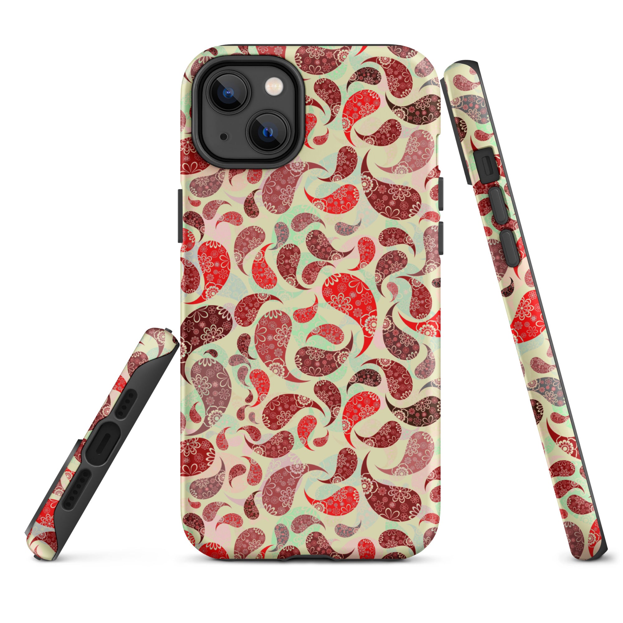 Tough Case for iPhone® Paisley Red
