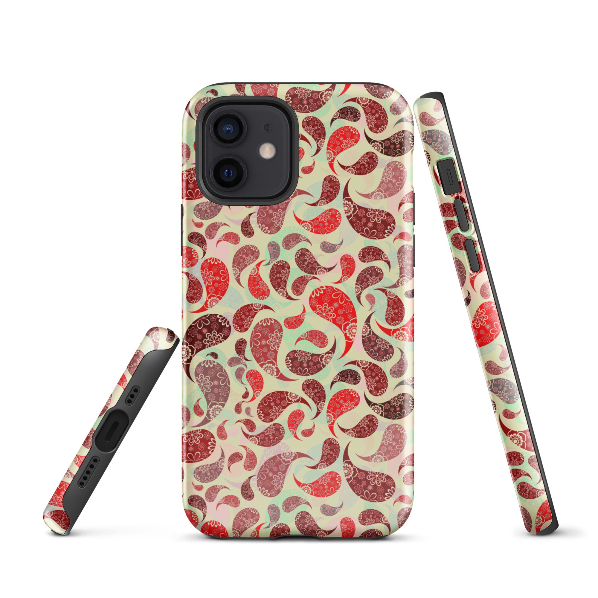 Tough Case for iPhone® Paisley Red