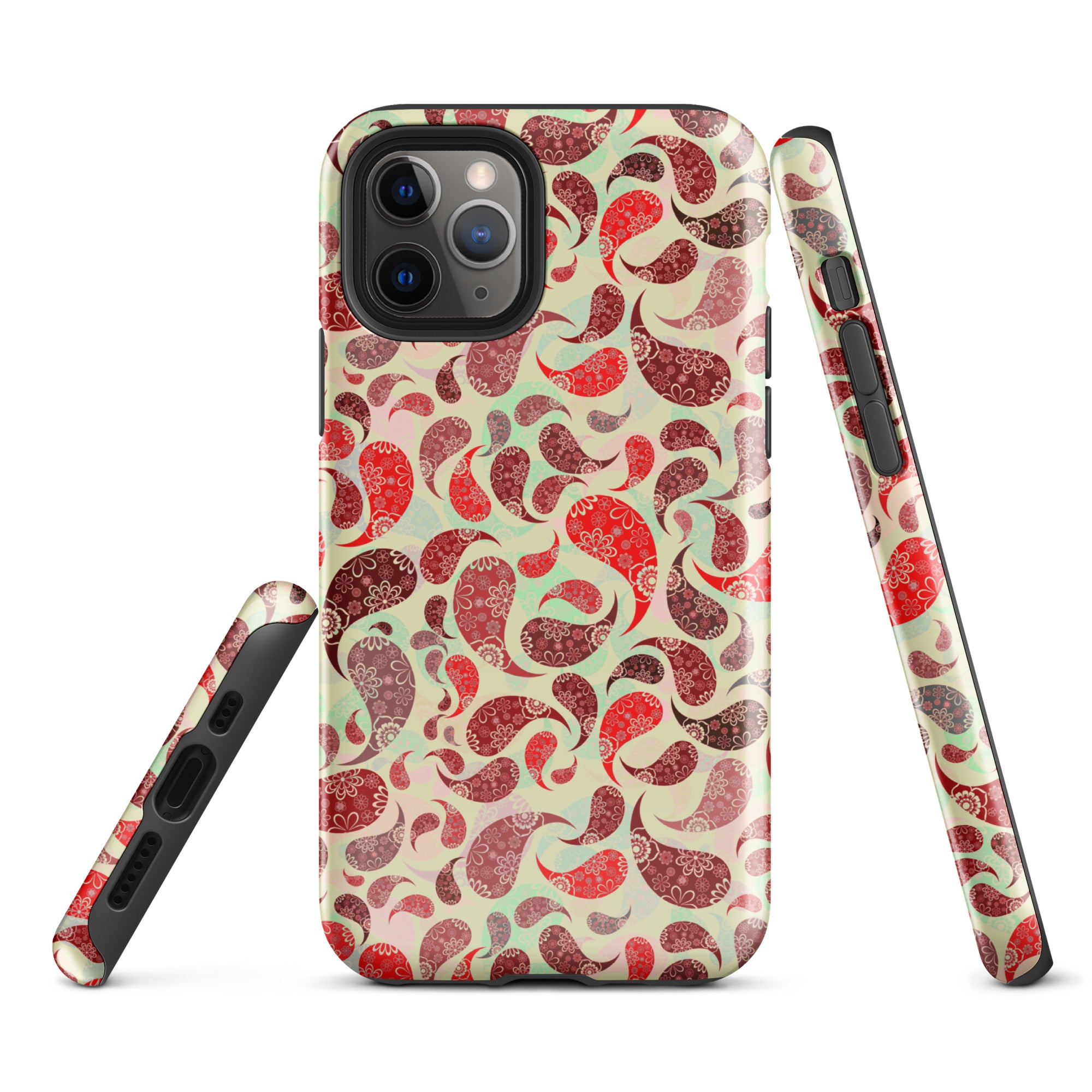 Tough Case for iPhone® Paisley Red