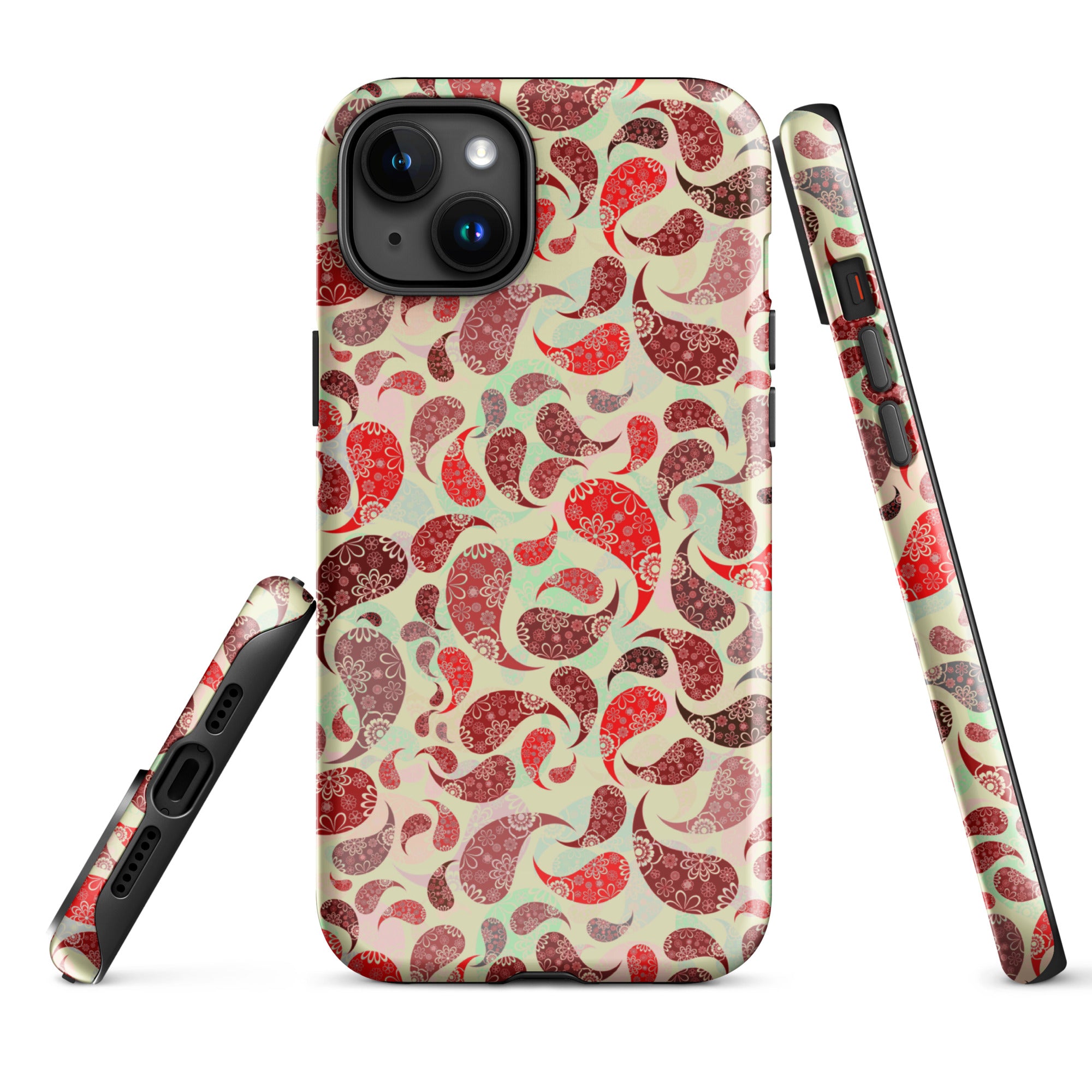 Tough Case for iPhone® Paisley Red