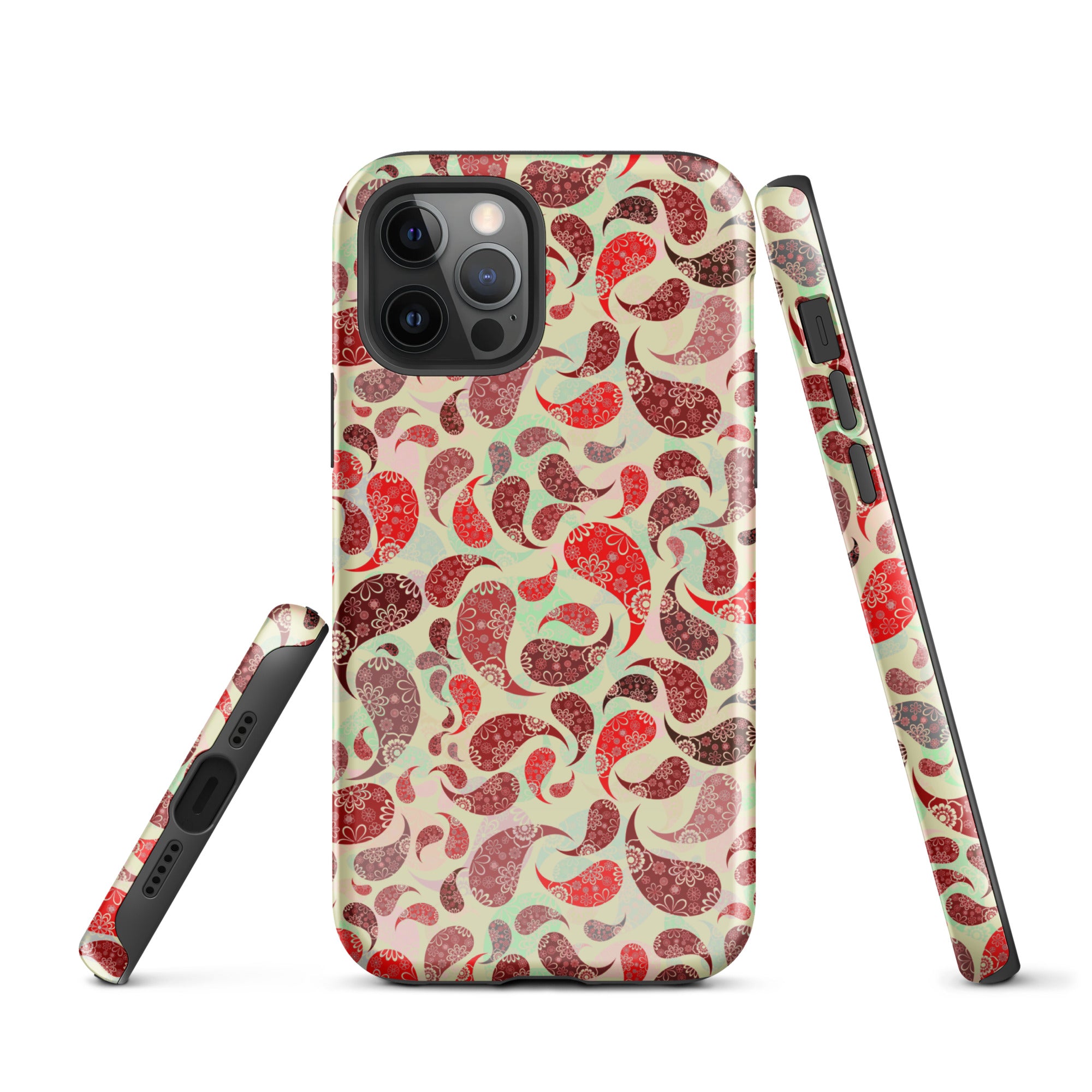 Tough Case for iPhone® Paisley Red