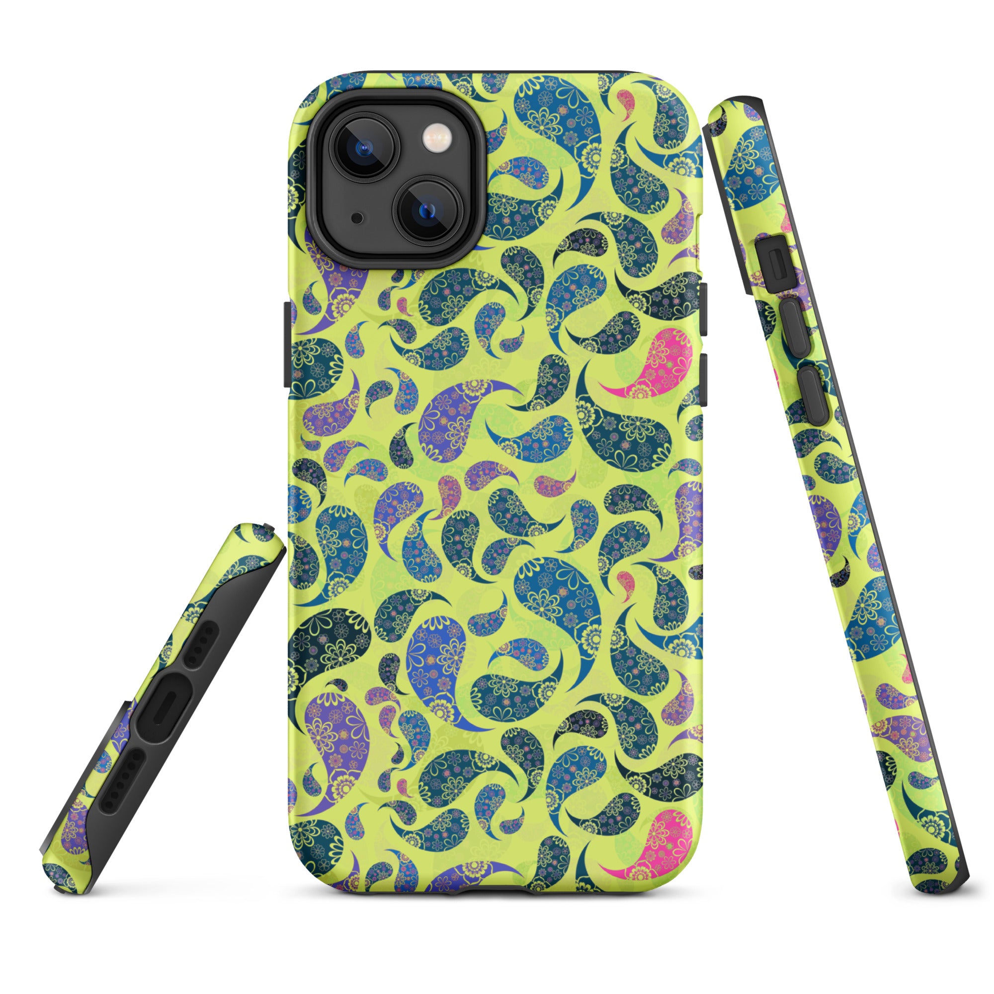 Tough Case for iPhone® Paisley Yellow
