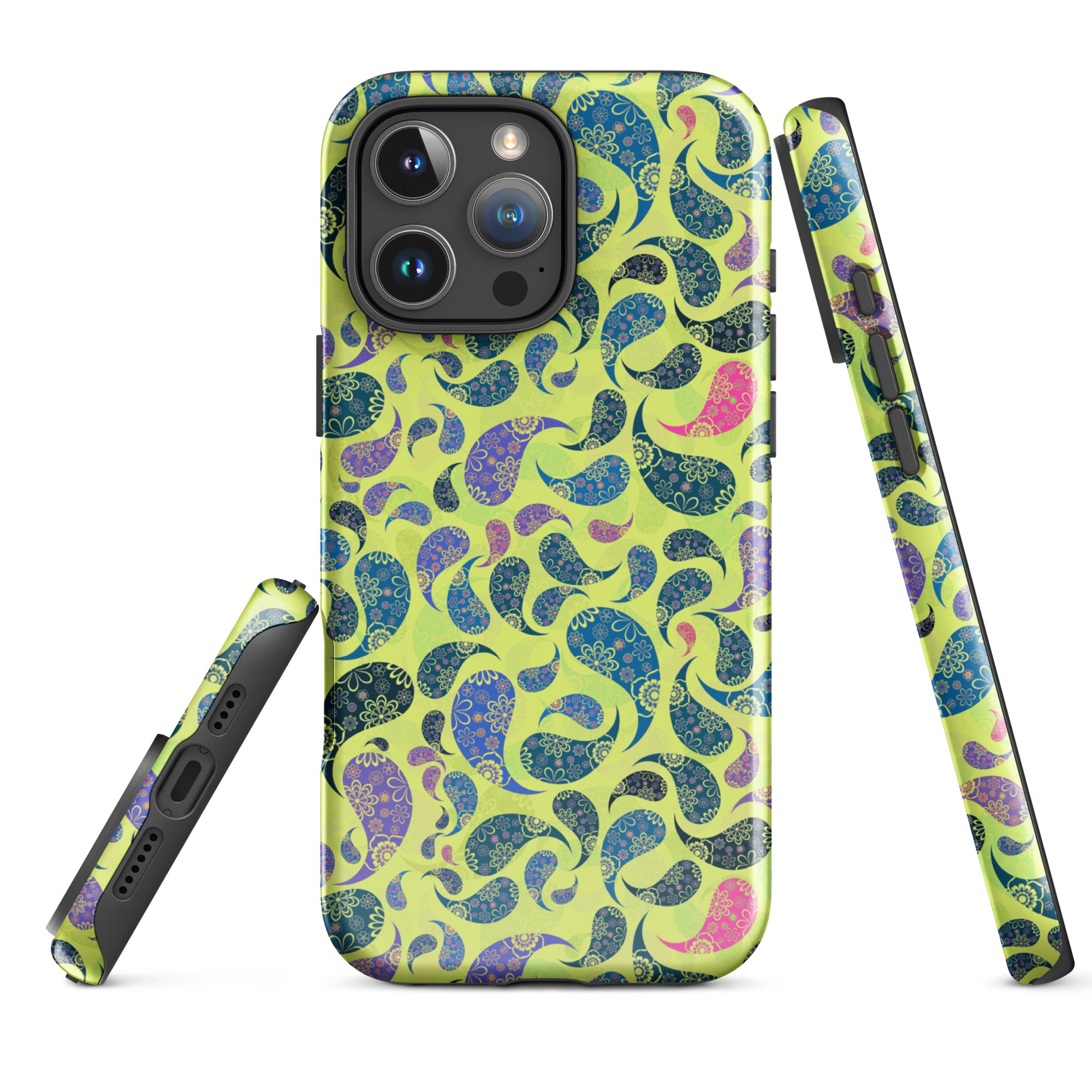 Tough Case for iPhone® Paisley Yellow