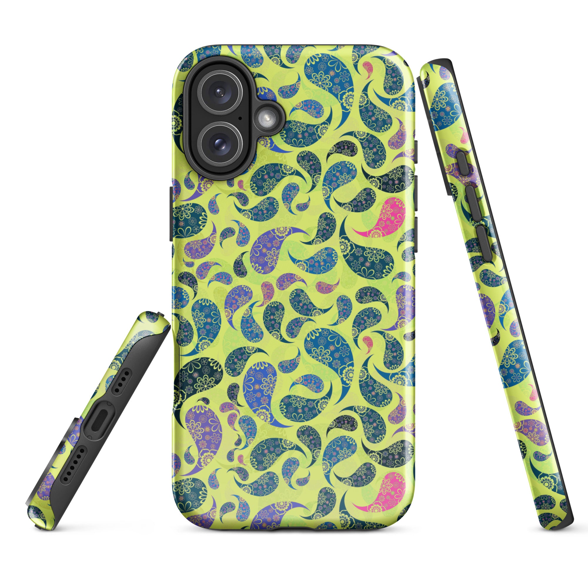 Tough Case for iPhone® Paisley Yellow