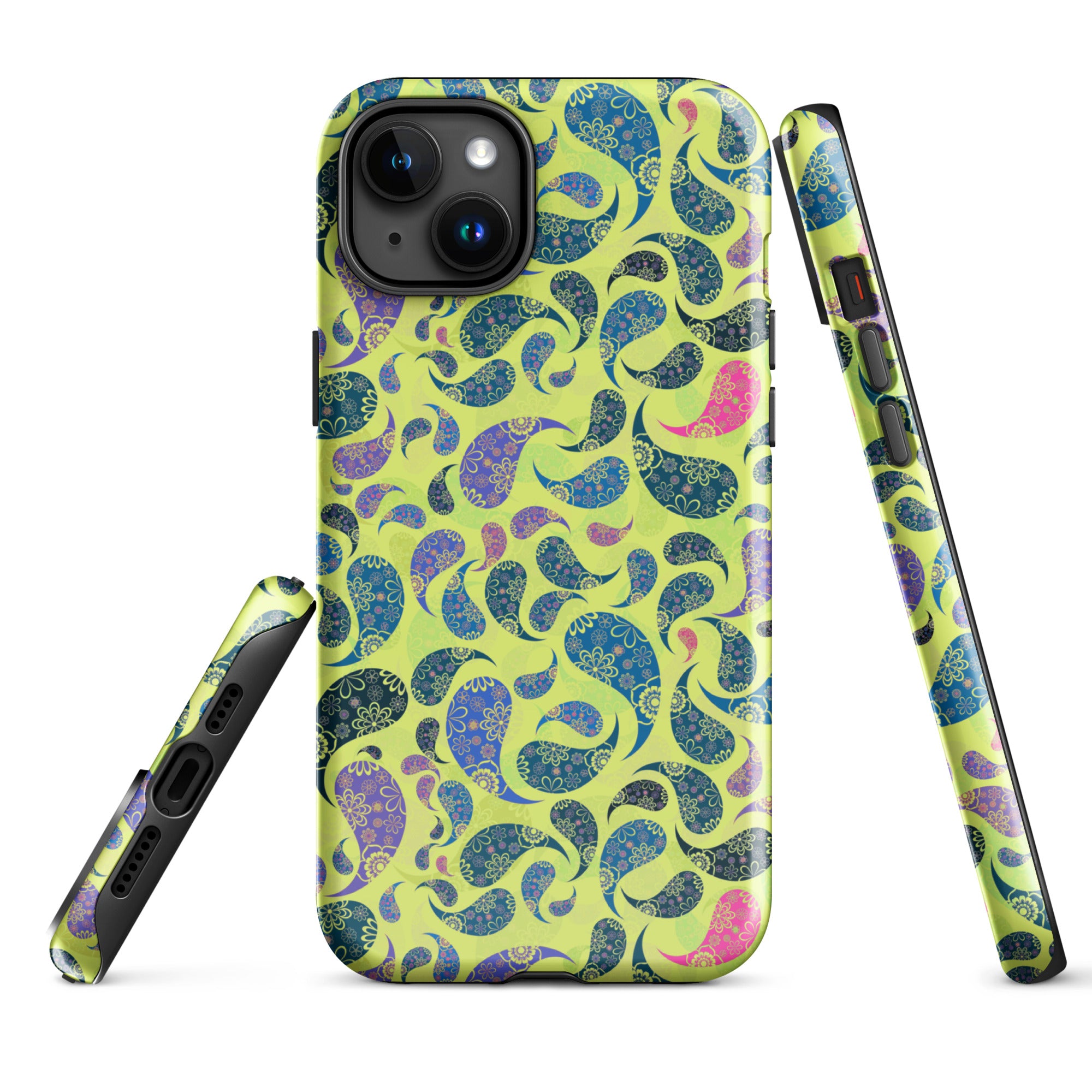 Tough Case for iPhone® Paisley Yellow