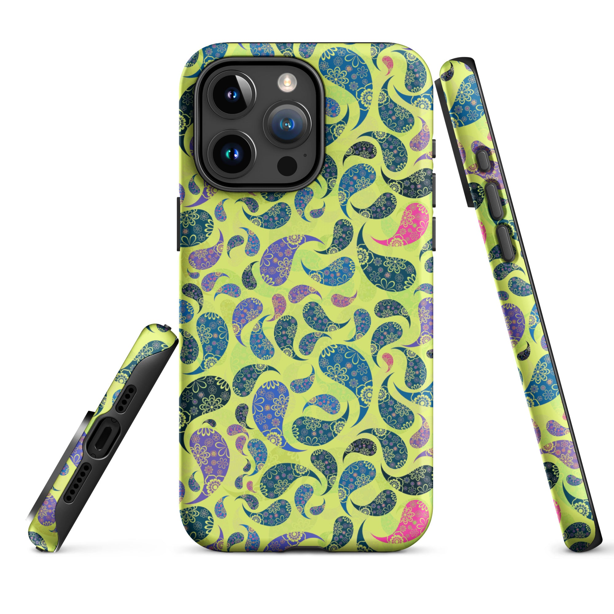 Tough Case for iPhone® Paisley Yellow