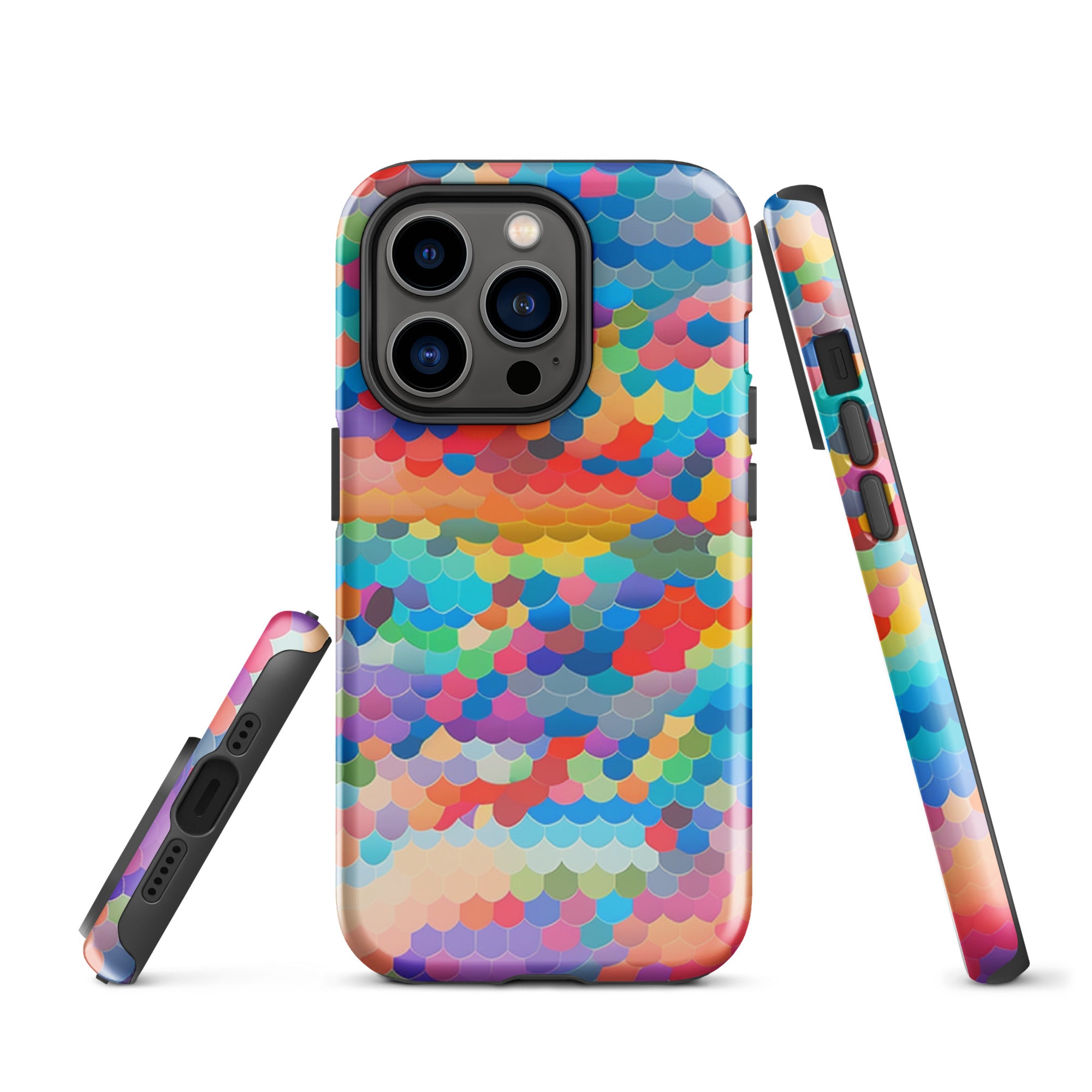 Tough Case for iPhone® Rainbow Cloud Pattern III