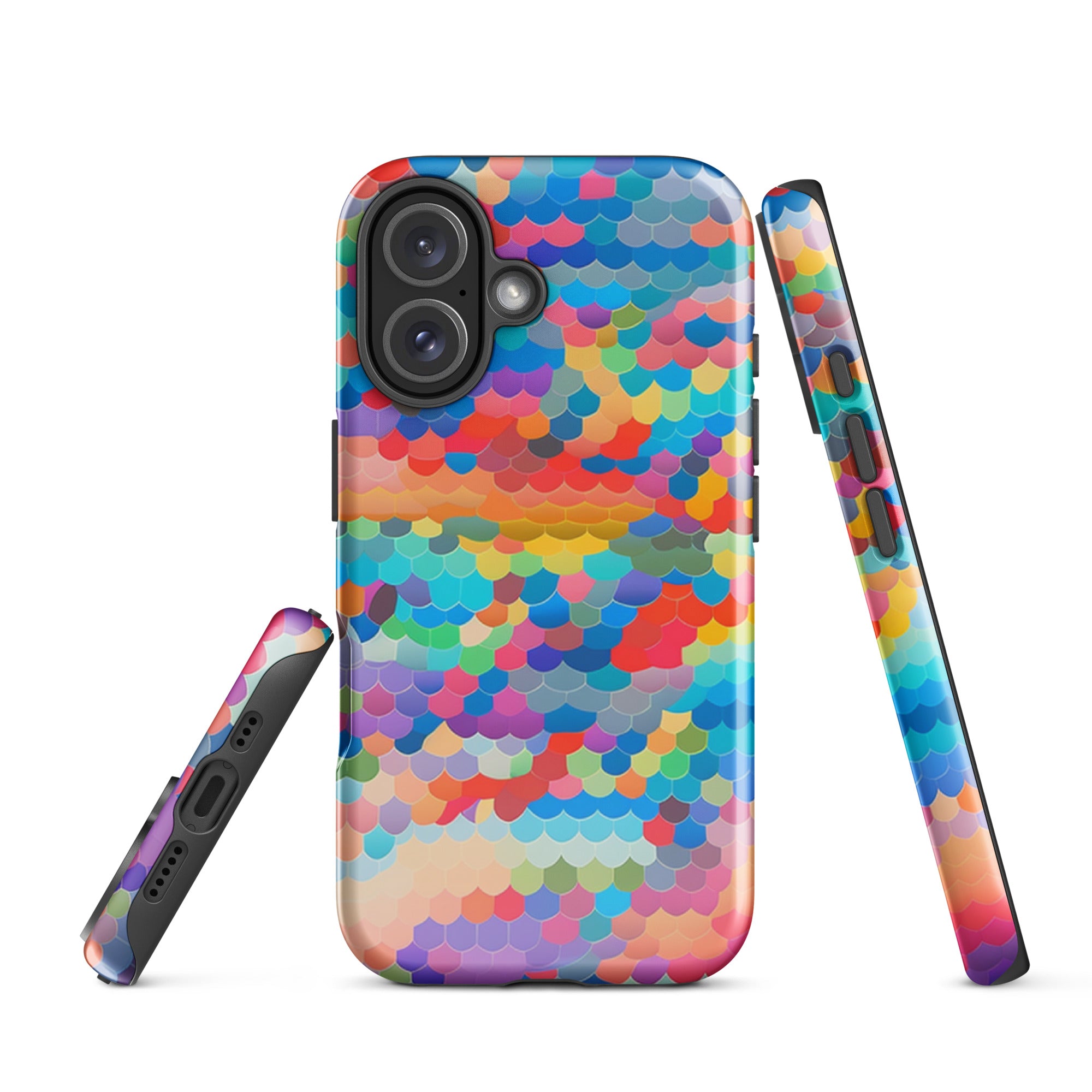 Tough Case for iPhone® Rainbow Cloud Pattern III