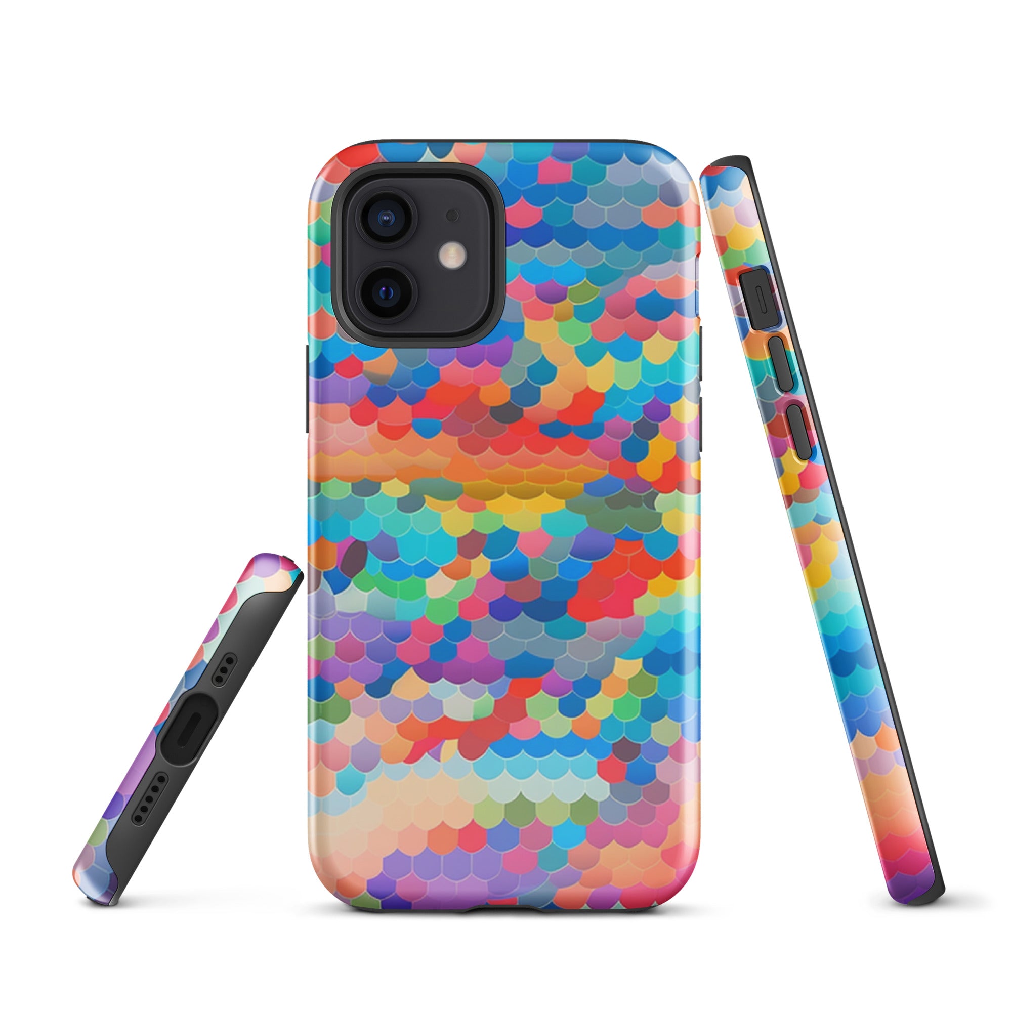 Tough Case for iPhone® Rainbow Cloud Pattern III